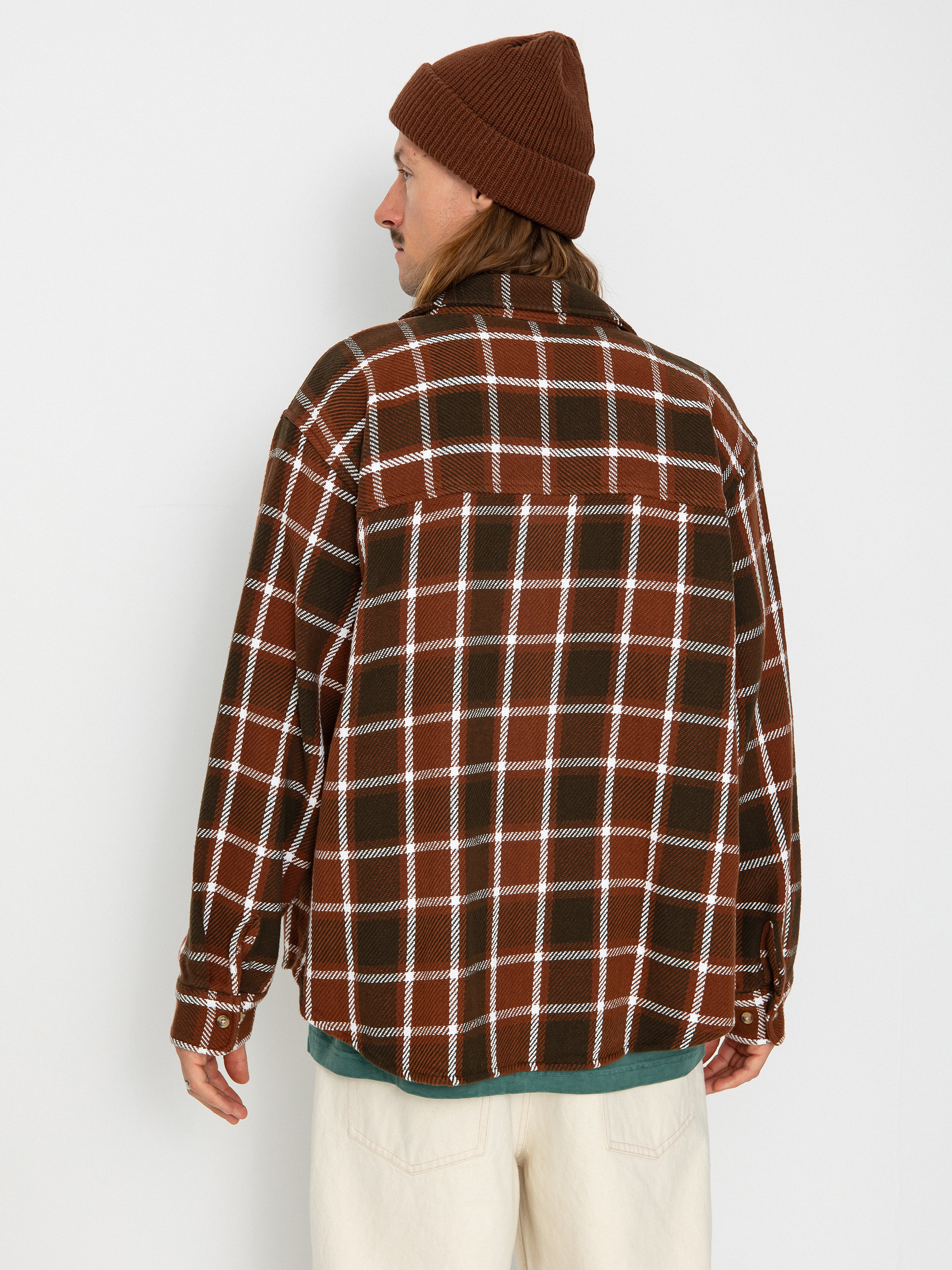 Košile OBEY Bigwig Plaid (sepia multi)
