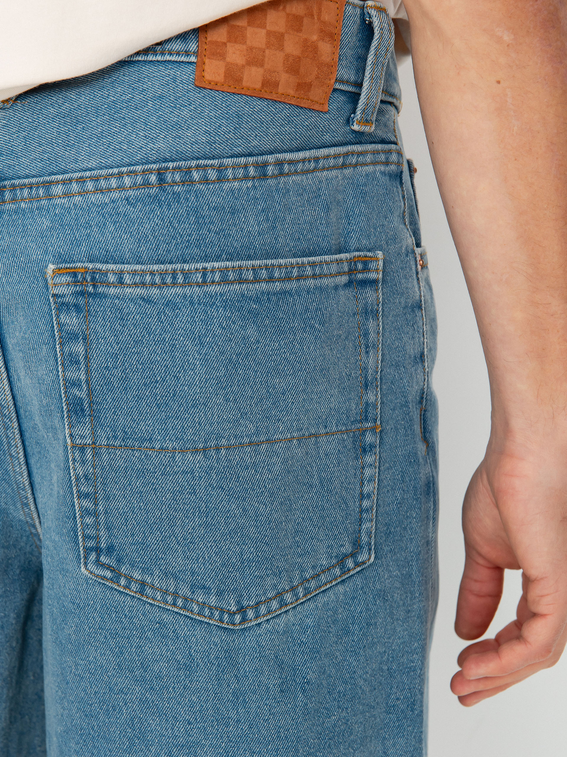 Kraťasy Vans Check 5 Baggy Denim (stonewash/blue)