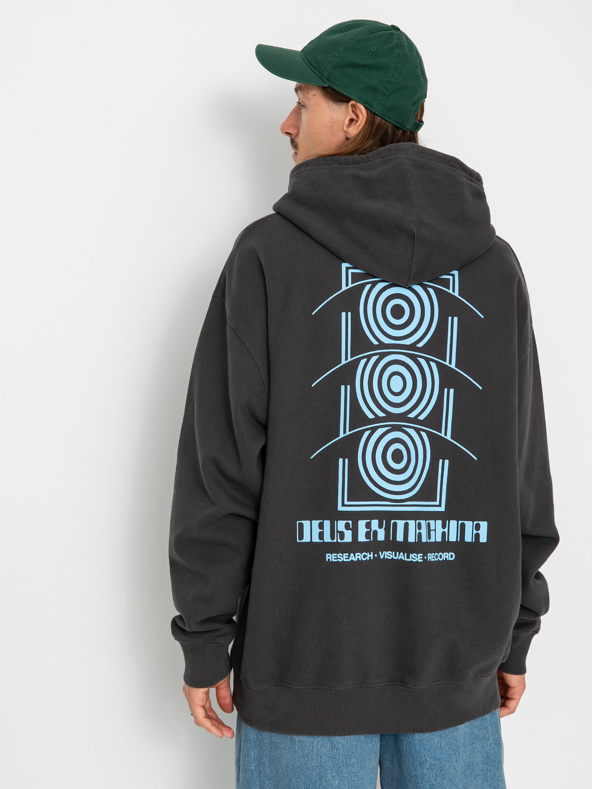 Mikina s kapucí Deus Ex Machina Rvr Tech HD (anthracite)