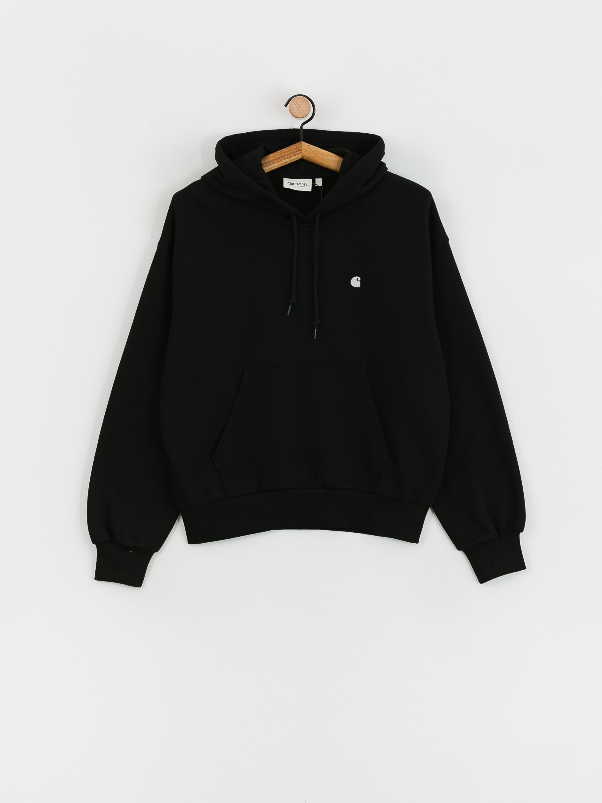 Mikina s kapucí Carhartt WIP Casey HD Wmn (black/silver)