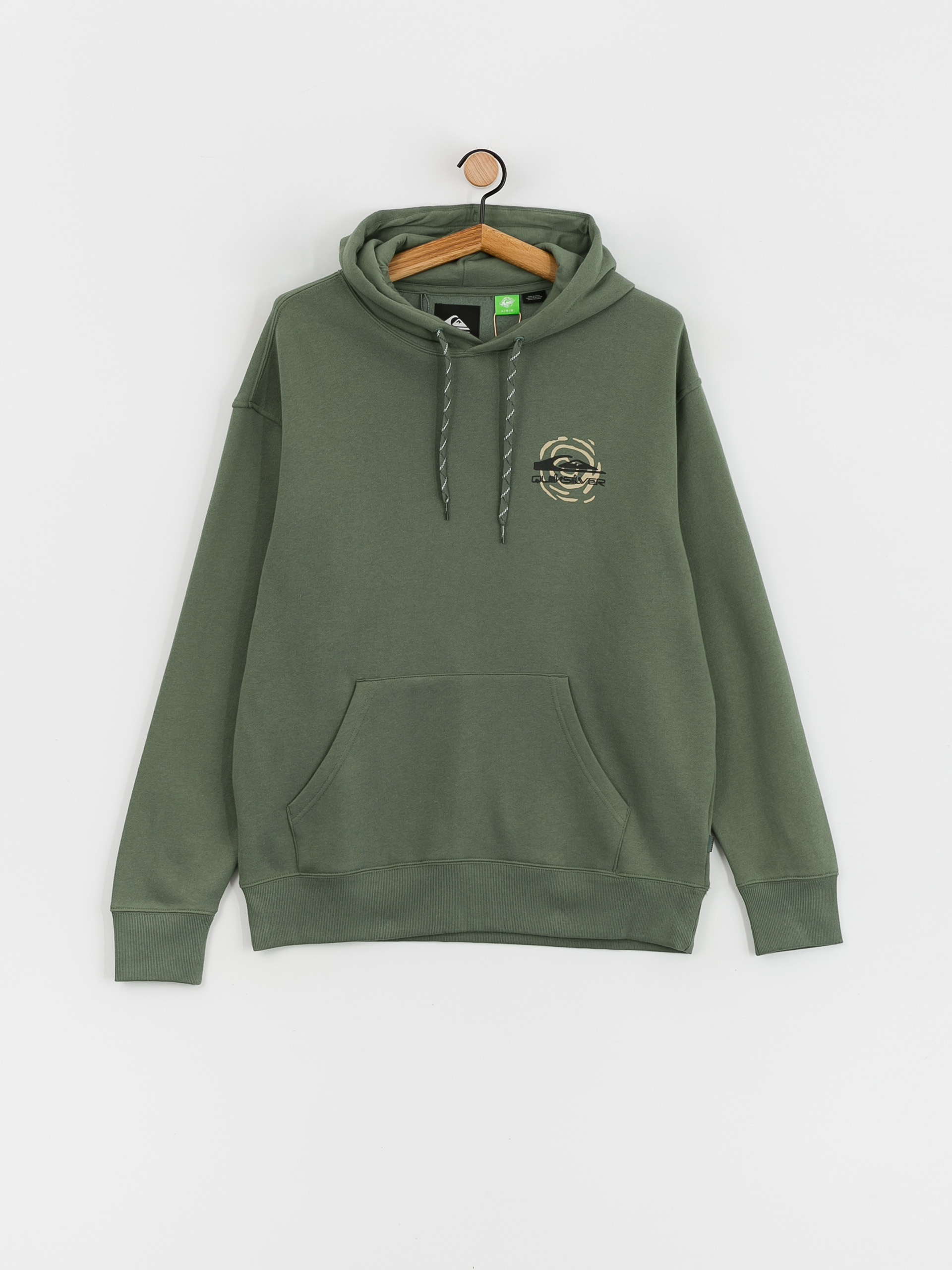 Mikina s kapucí Quiksilver Moonlit Mountai HD (laurel wreath)