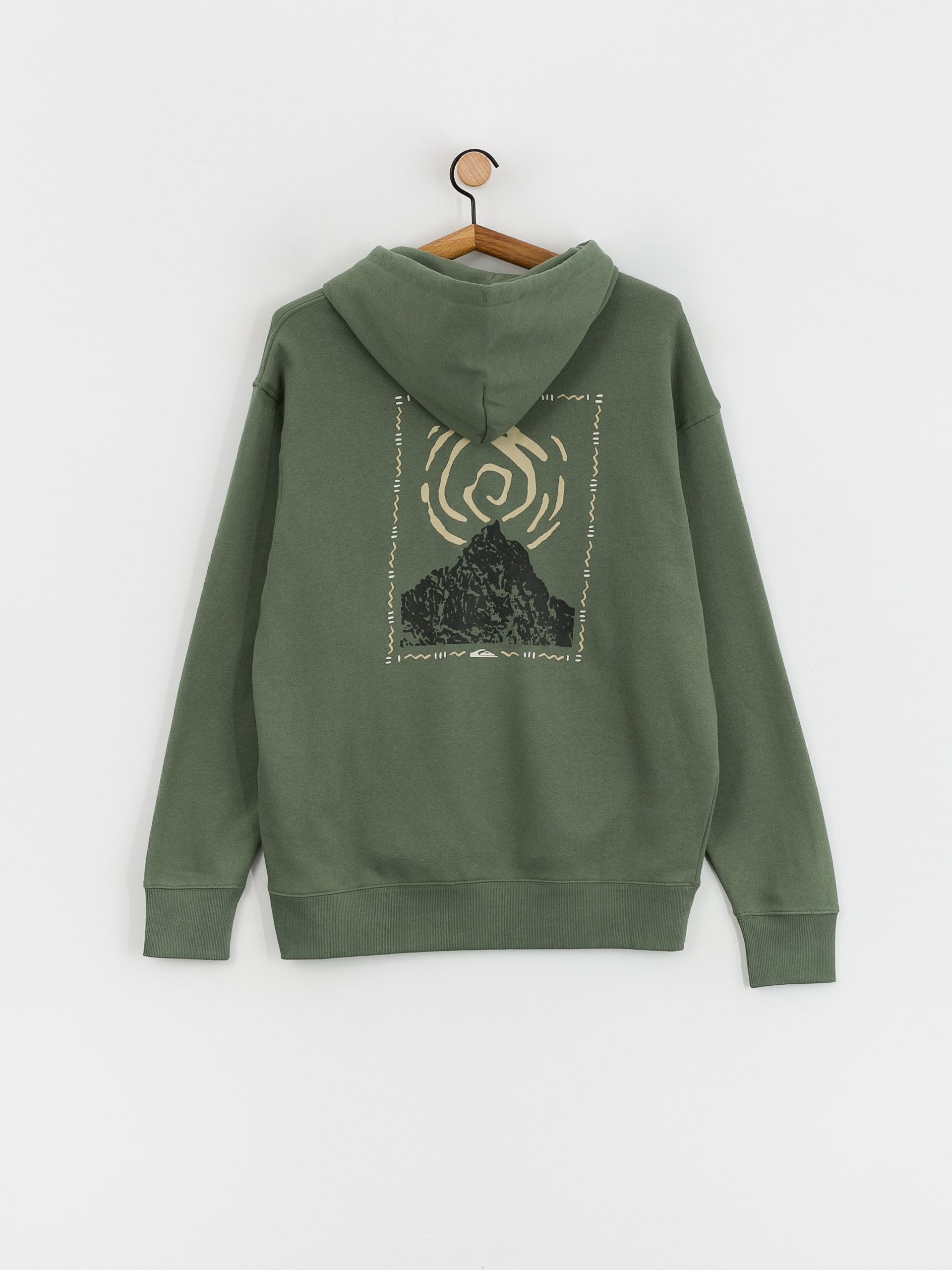 Mikina s kapucí Quiksilver Moonlit Mountai HD (laurel wreath)