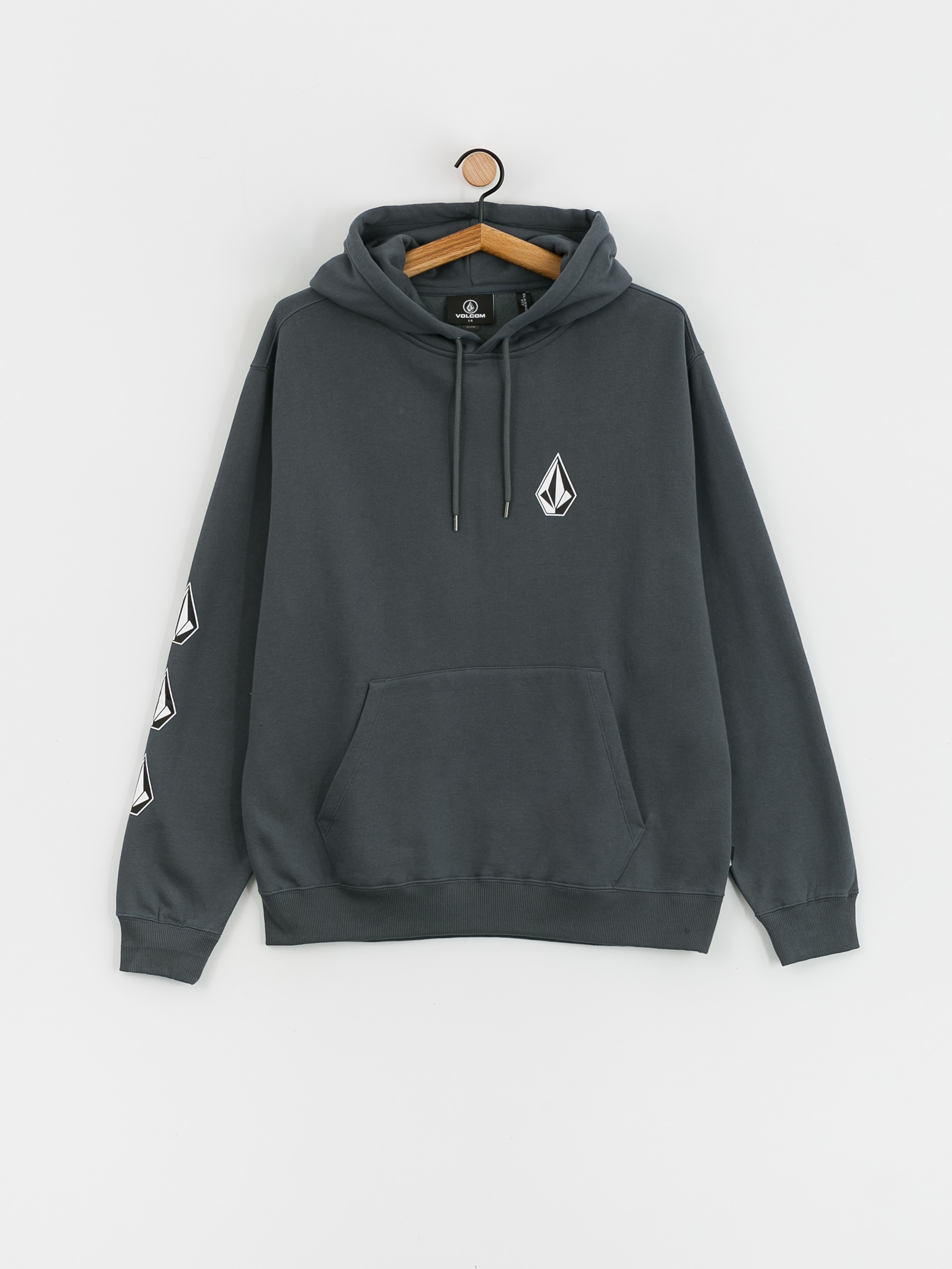 Mikina s kapucí Volcom Iconic Stone HD (dark slate)