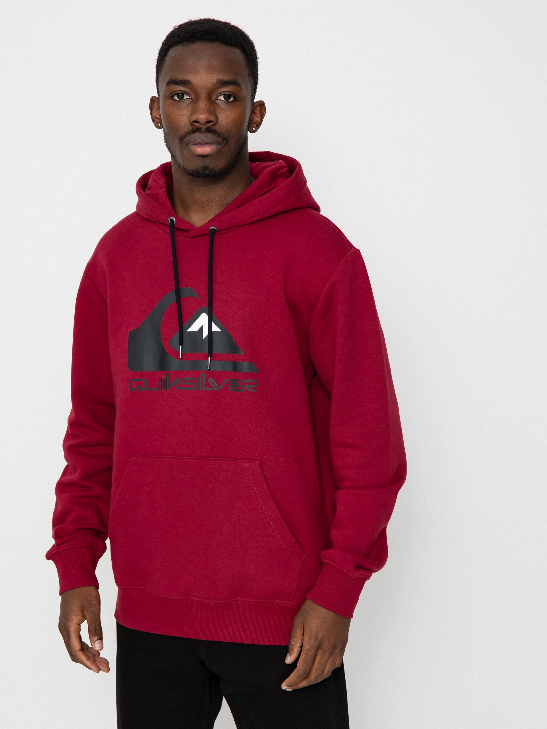 Mikina s kapucí Quiksilver Big Logo HD (tibetan red)
