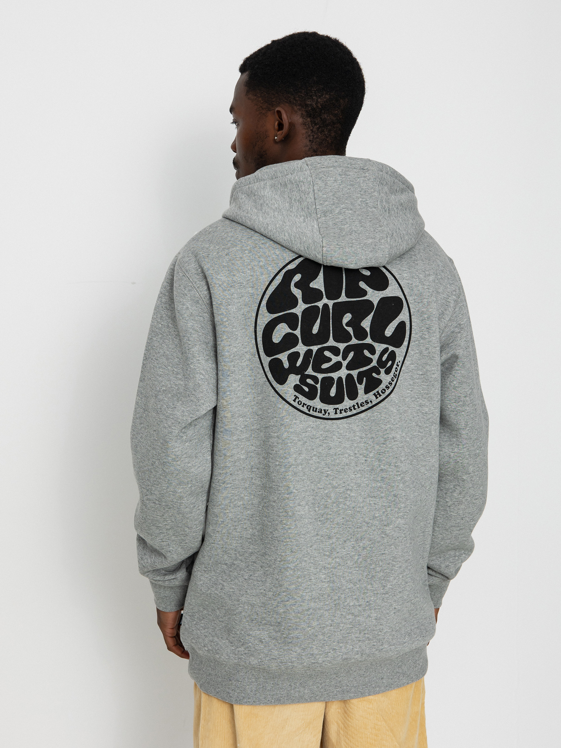 Mikina s kapucí Rip Curl Wetsuit Icon HD (grey marle)