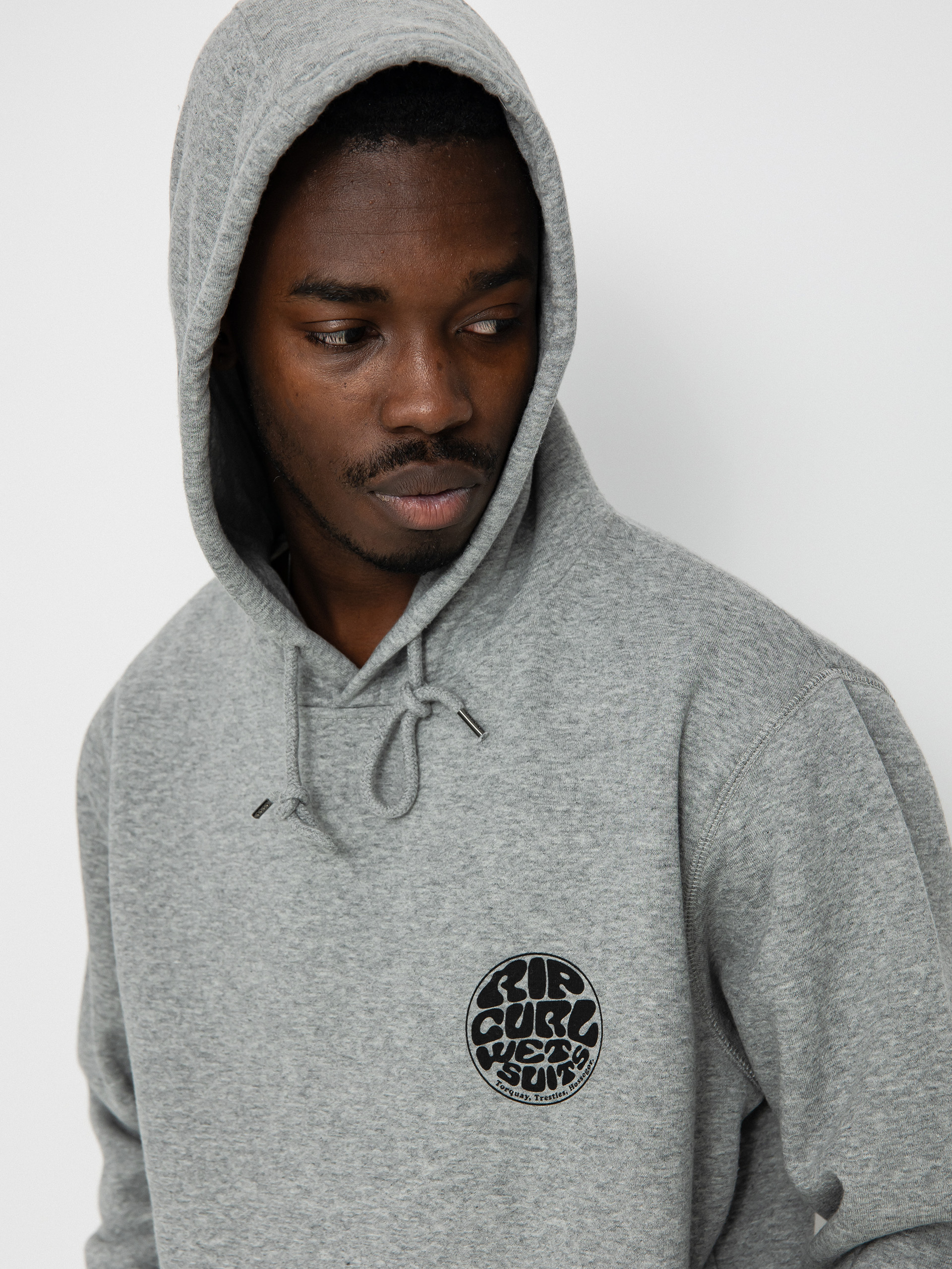 Mikina s kapucí Rip Curl Wetsuit Icon HD (grey marle)