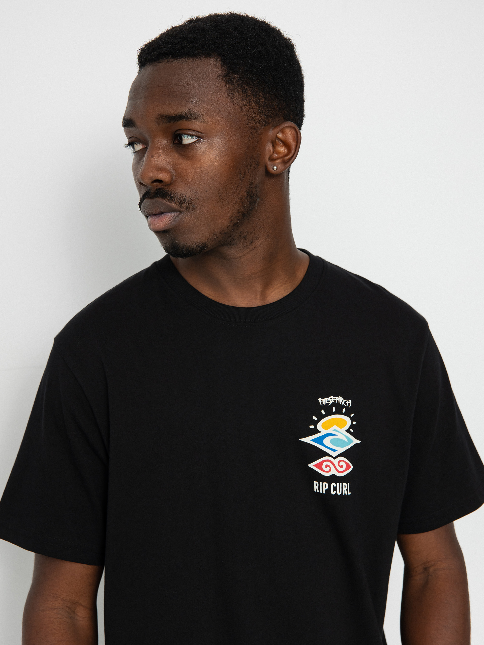 Tričko Rip Curl Search Icon (black)