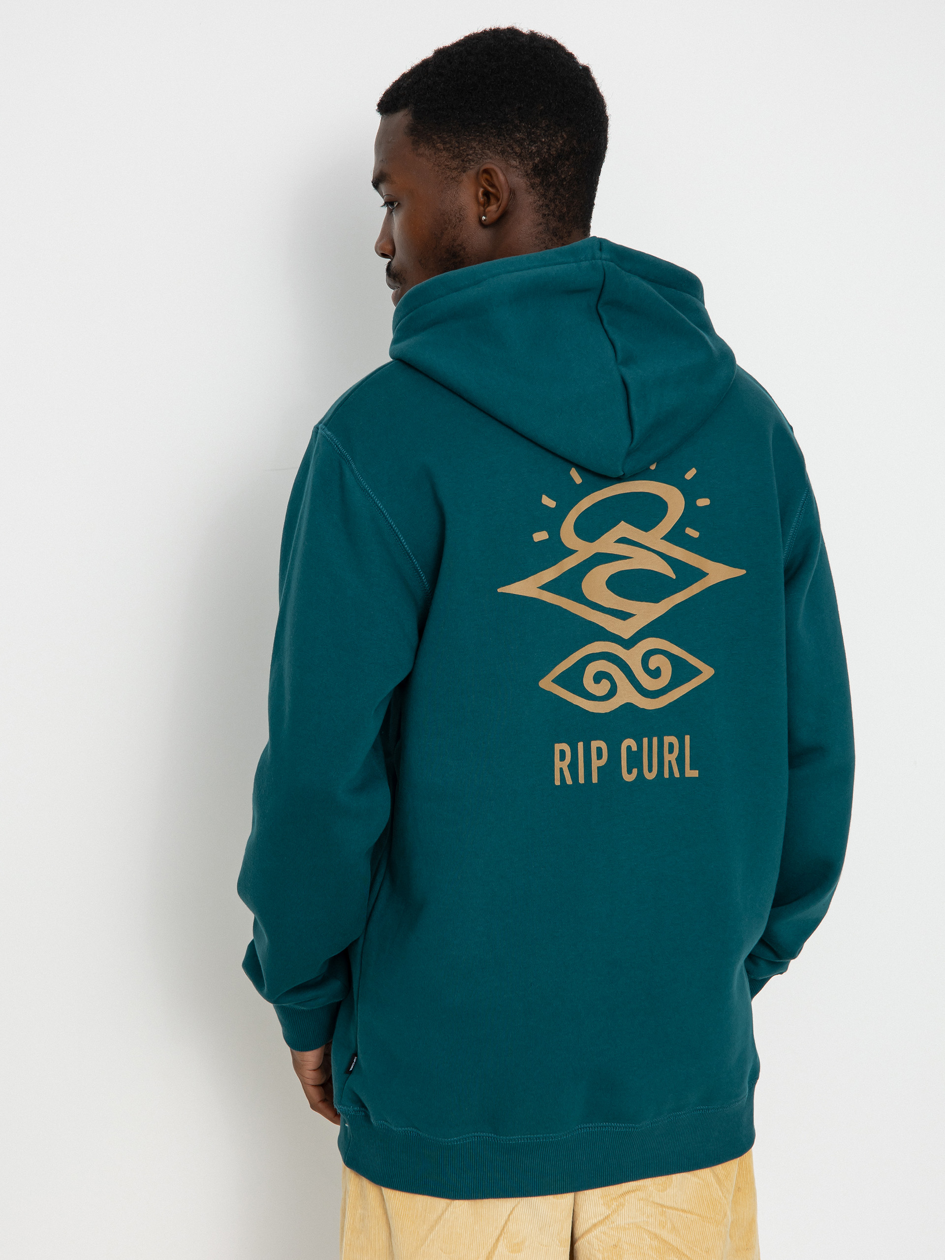 Mikina s kapucí Rip Curl Search Icon HD (blue green)