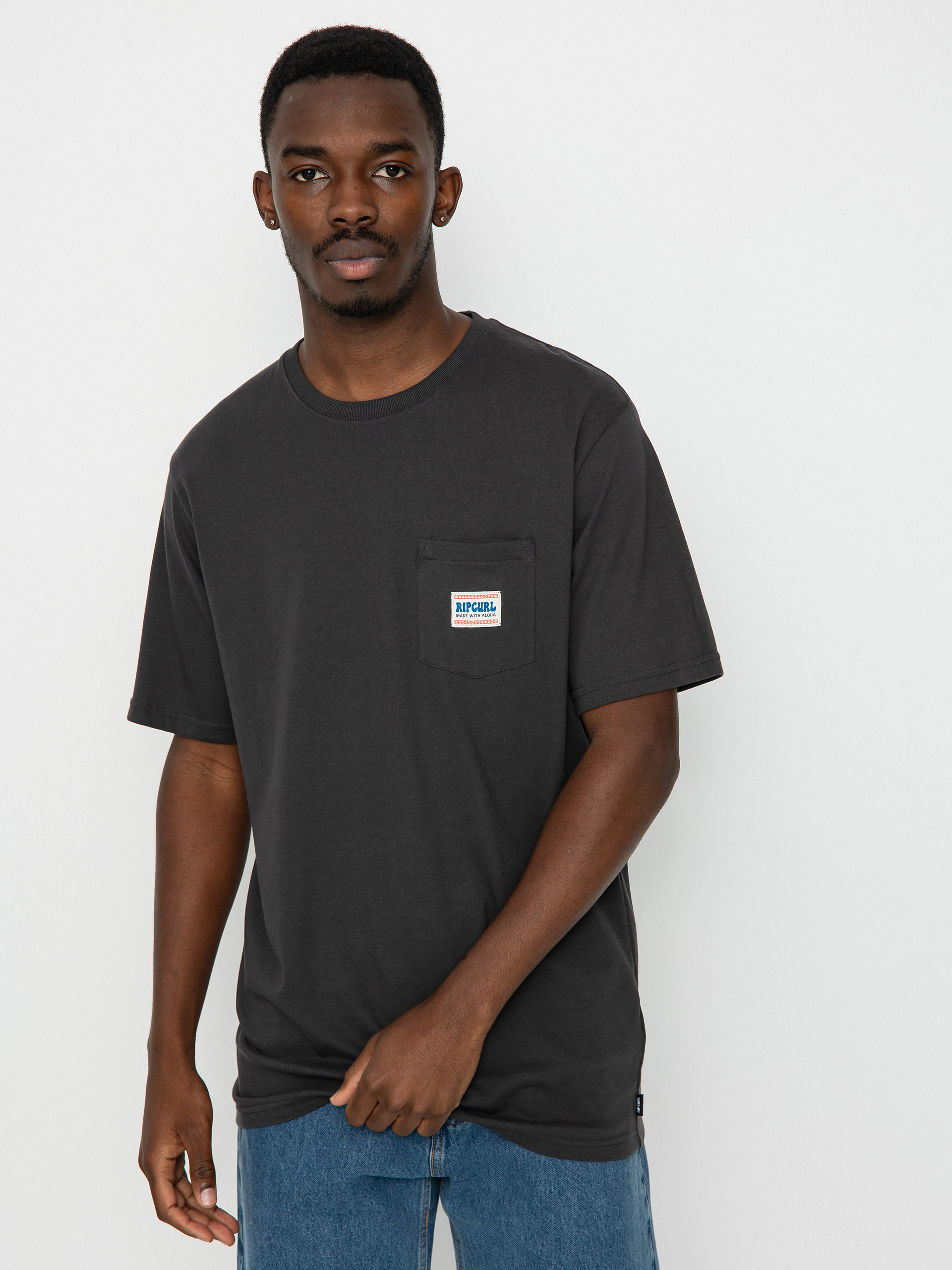 Tričko Rip Curl Horizon Badge (washed black)
