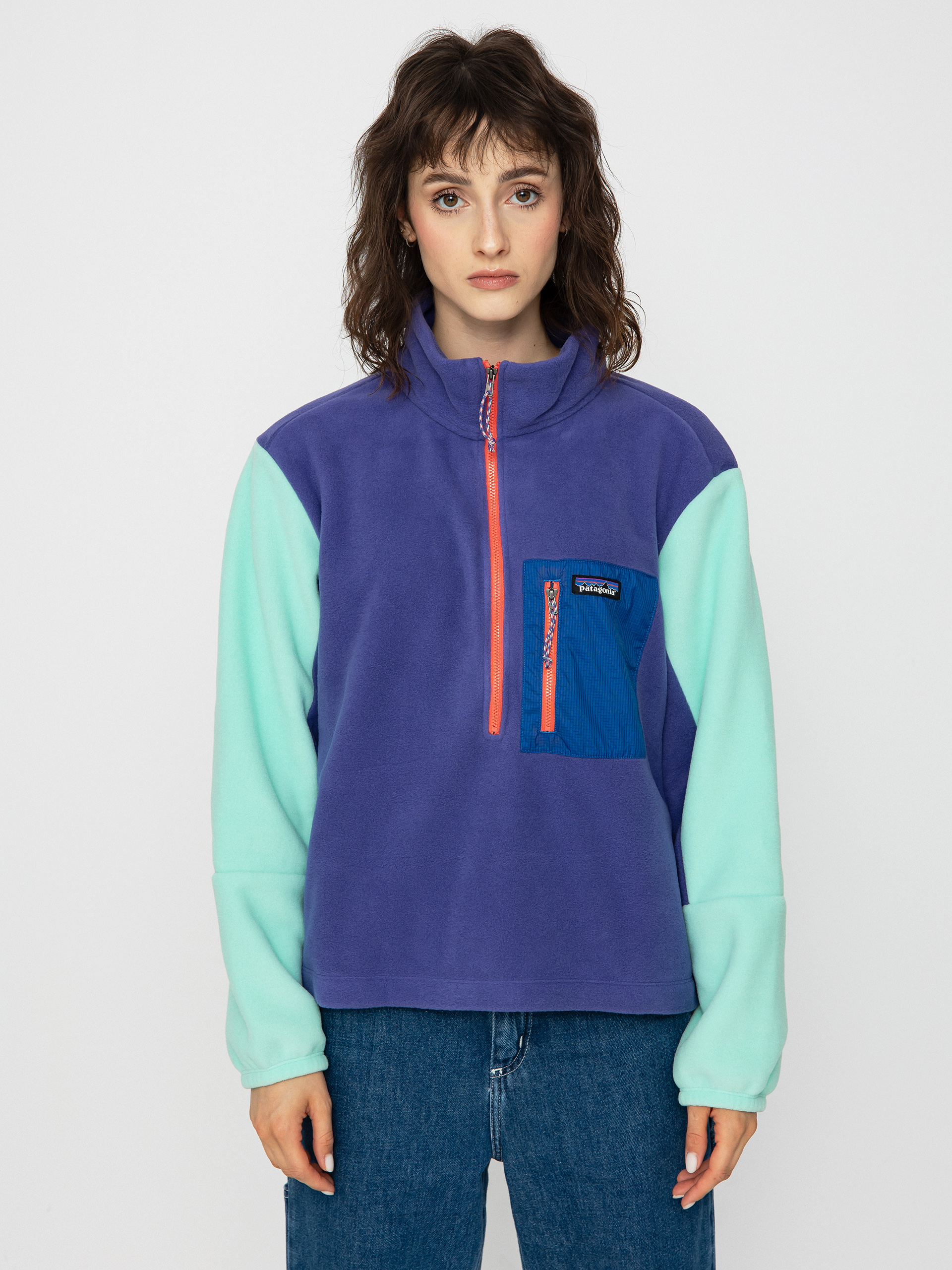 Dámský Fleecová mikina Patagonia Microdini 1/2 Zip (perennial purple)