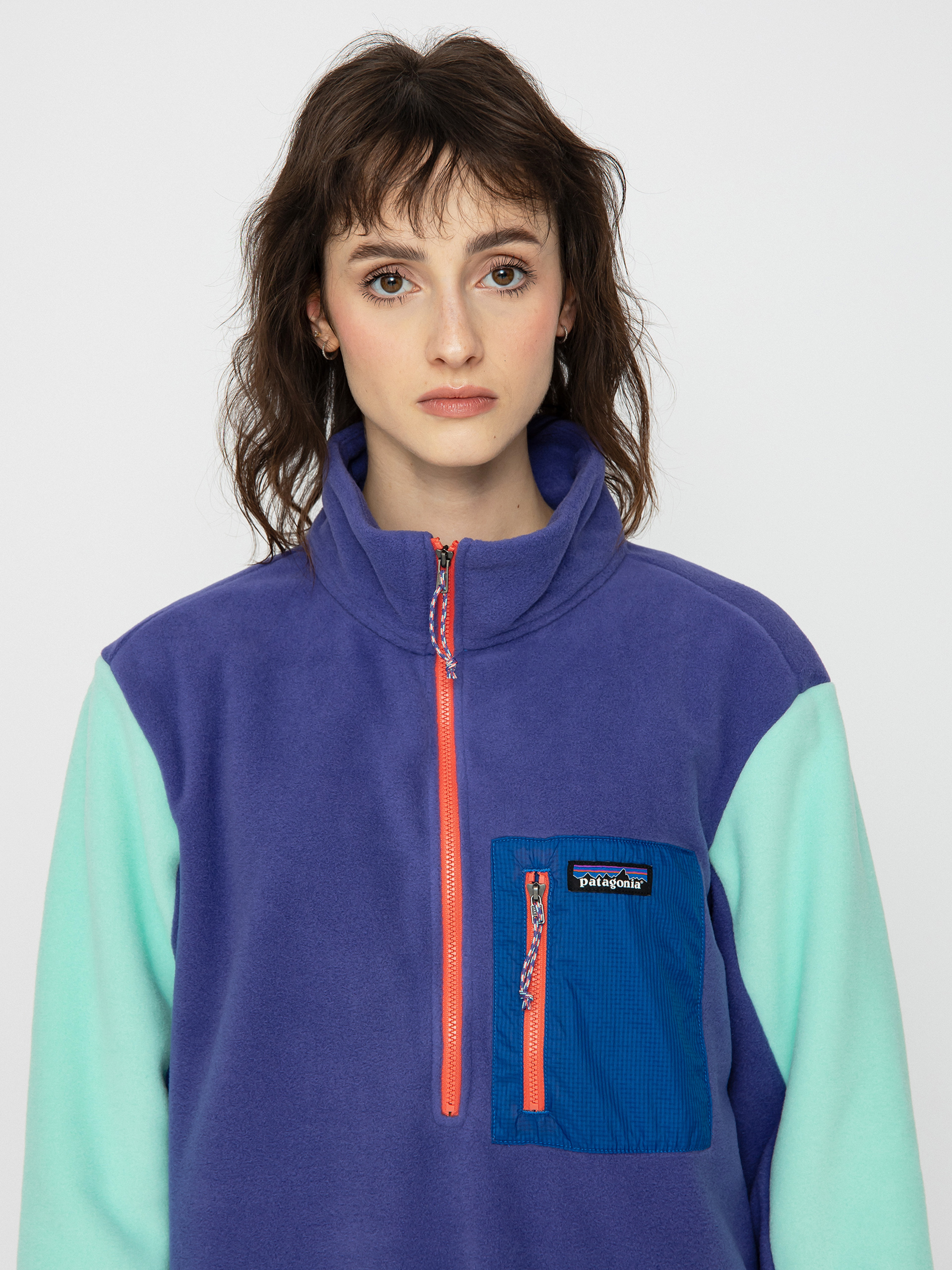 Dámský Fleecová mikina Patagonia Microdini 1/2 Zip (perennial purple)