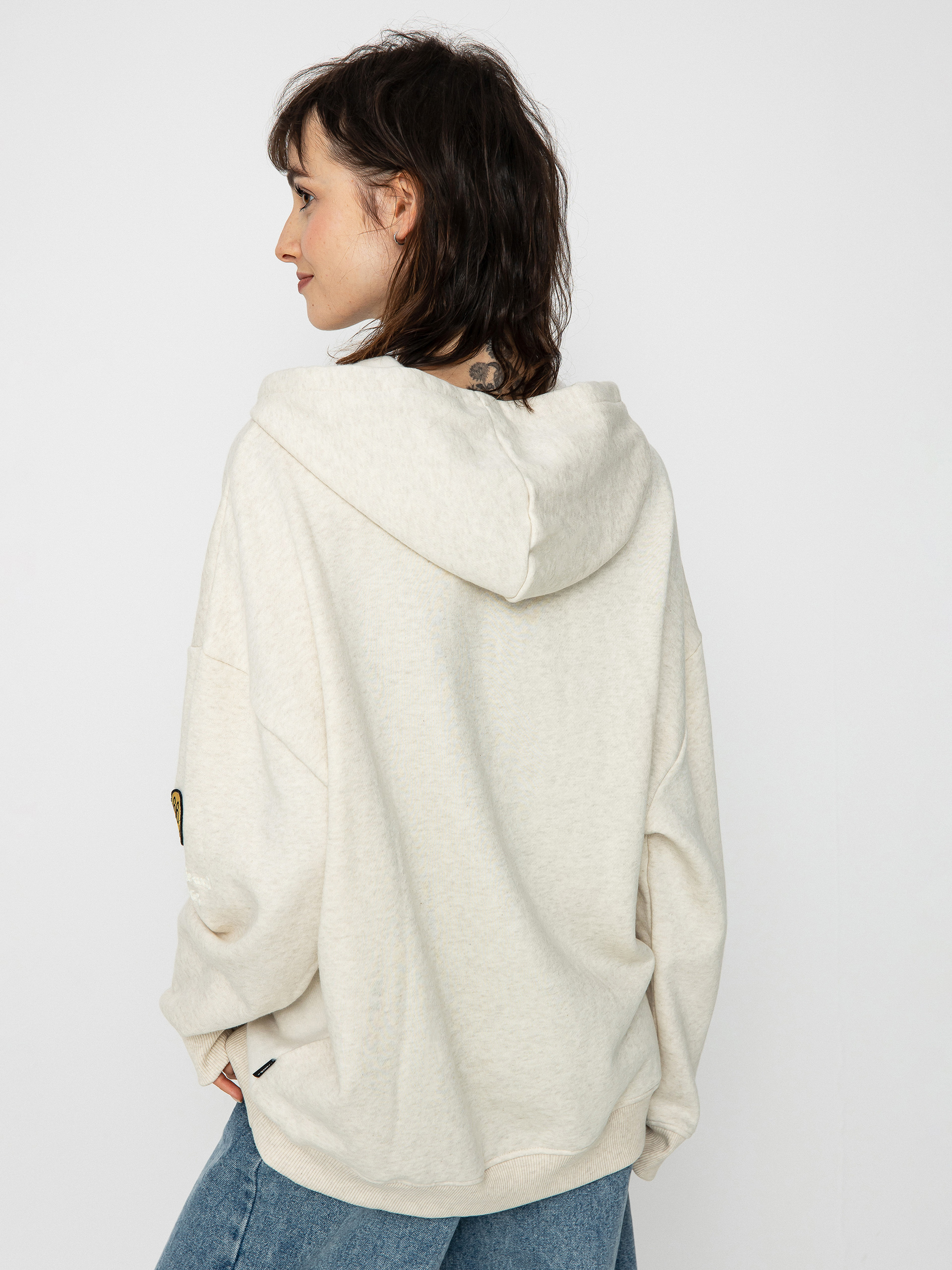 Mikina s kapucí Vans Flip It HD Wmn (dusk downer oatmeal heather)