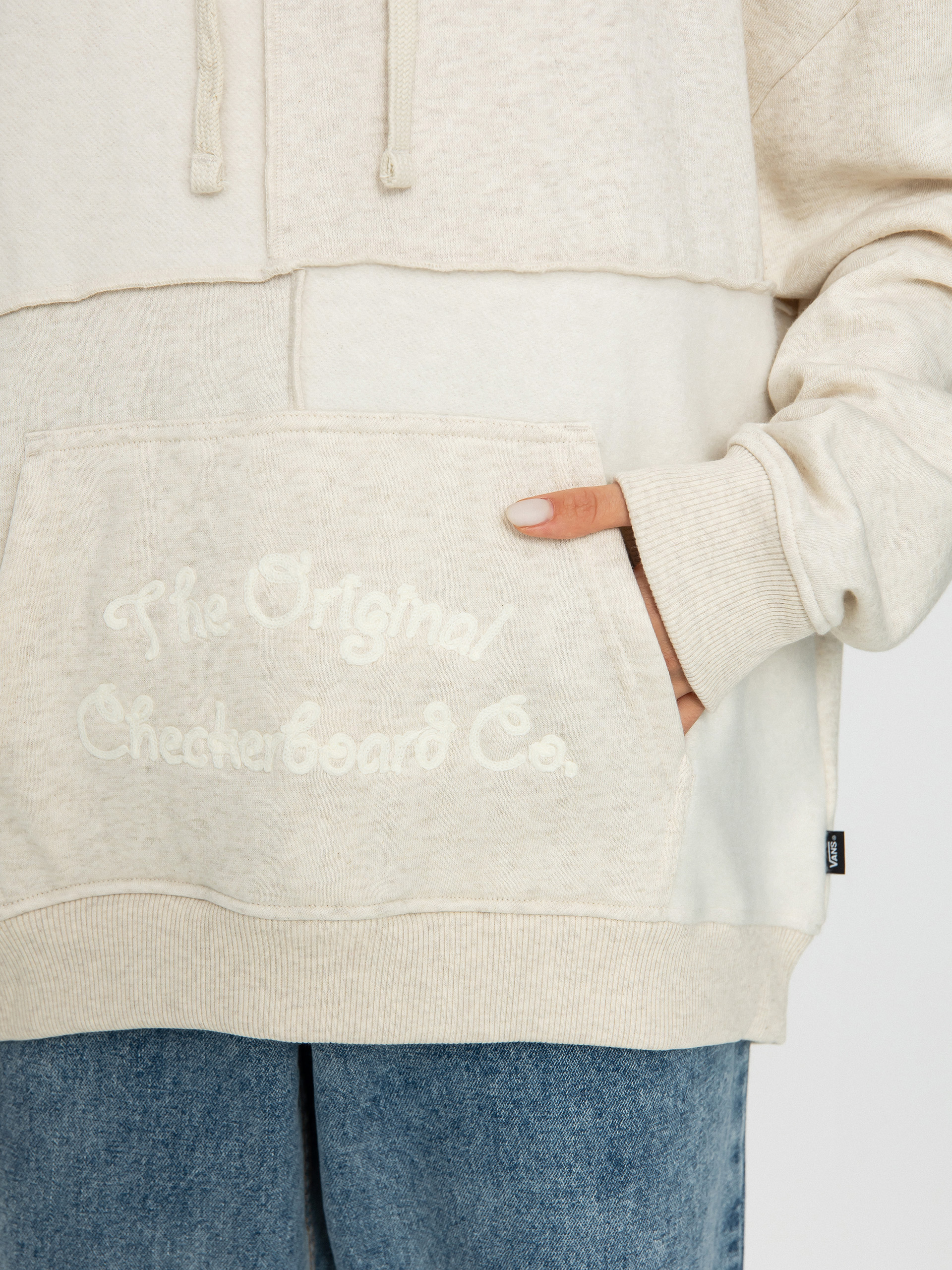 Mikina s kapucí Vans Flip It HD Wmn (dusk downer oatmeal heather)