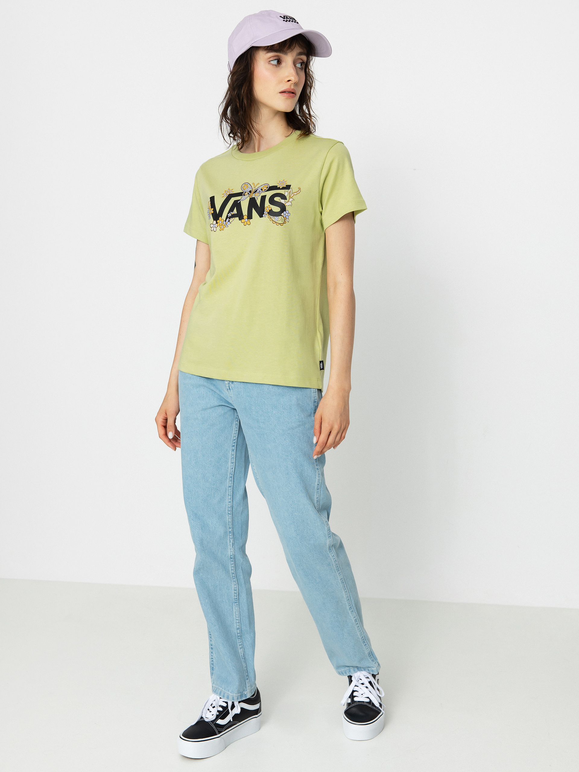 Tričko Vans Trippy Paisley Crew Wmn (trippy paisley floral winter pear)