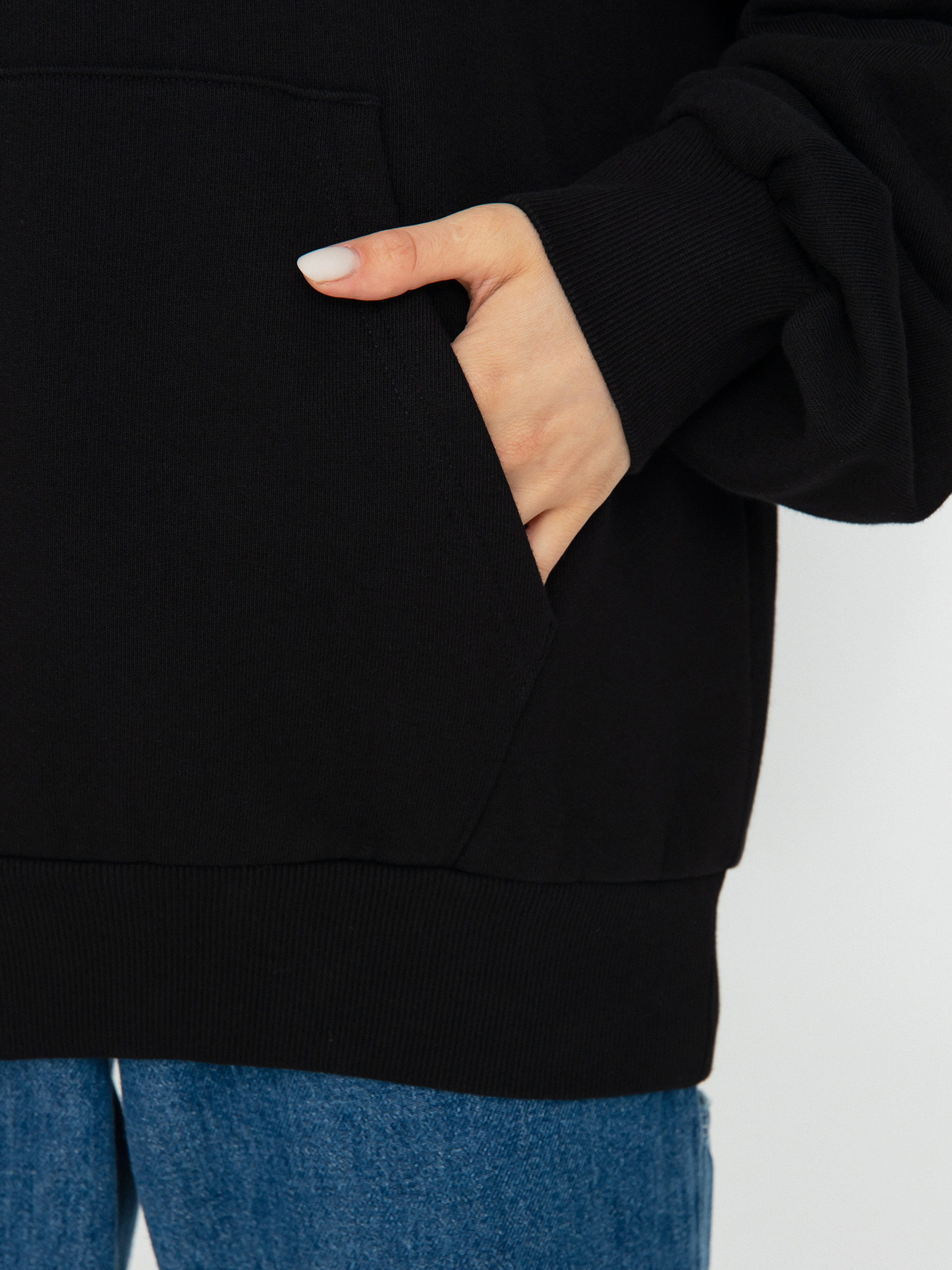 Mikina s kapucí Carhartt WIP Casey HD Wmn (black/silver)