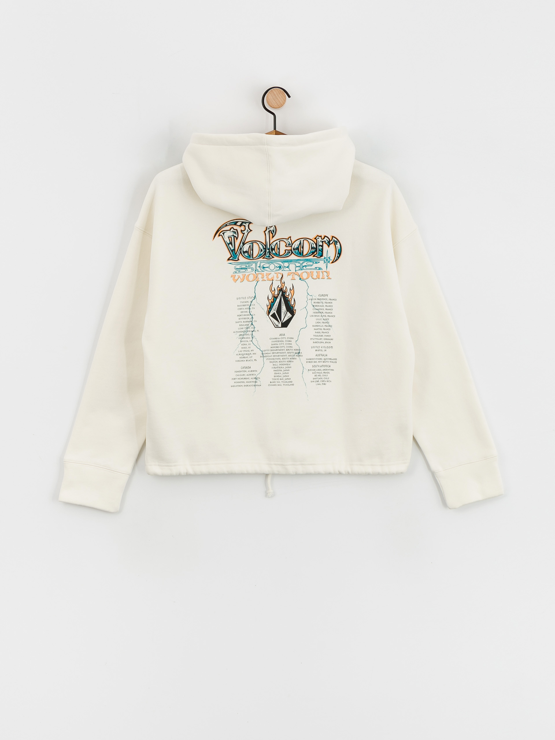 Mikina s kapucí Volcom Tripstone HD Wmn (star white)