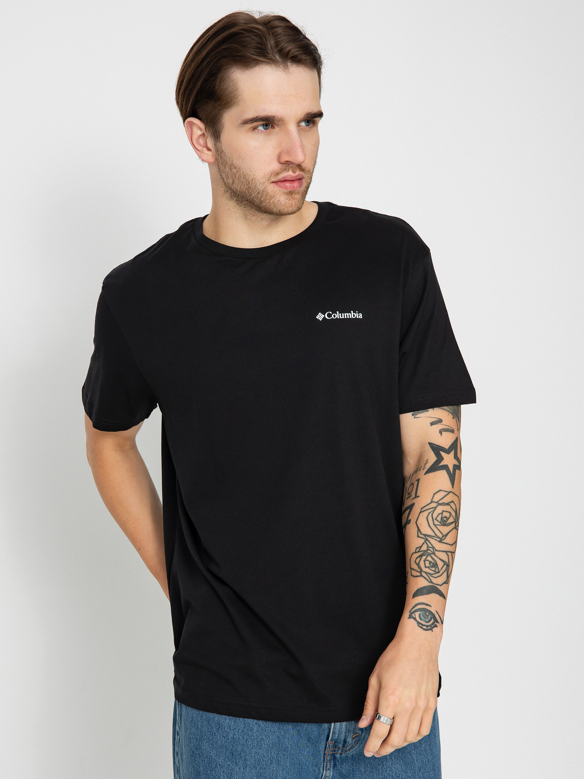 Tričko Columbia Basic Logo (black/lc csc/branded graphic)