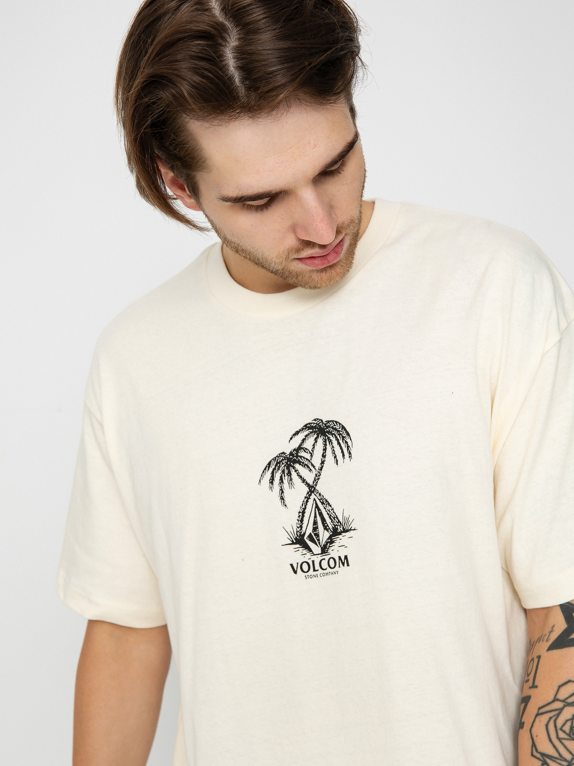 Tričko Volcom Crosspalm Lse (dirty white)