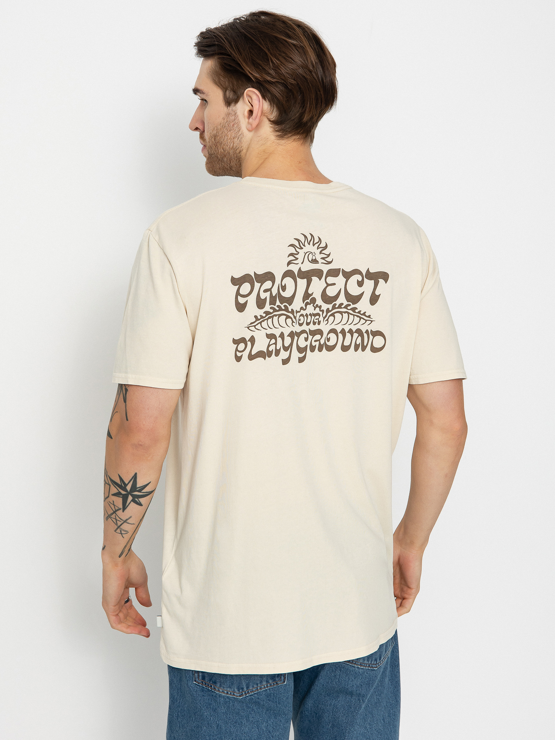 Tričko Quiksilver Earthy Type (birch)