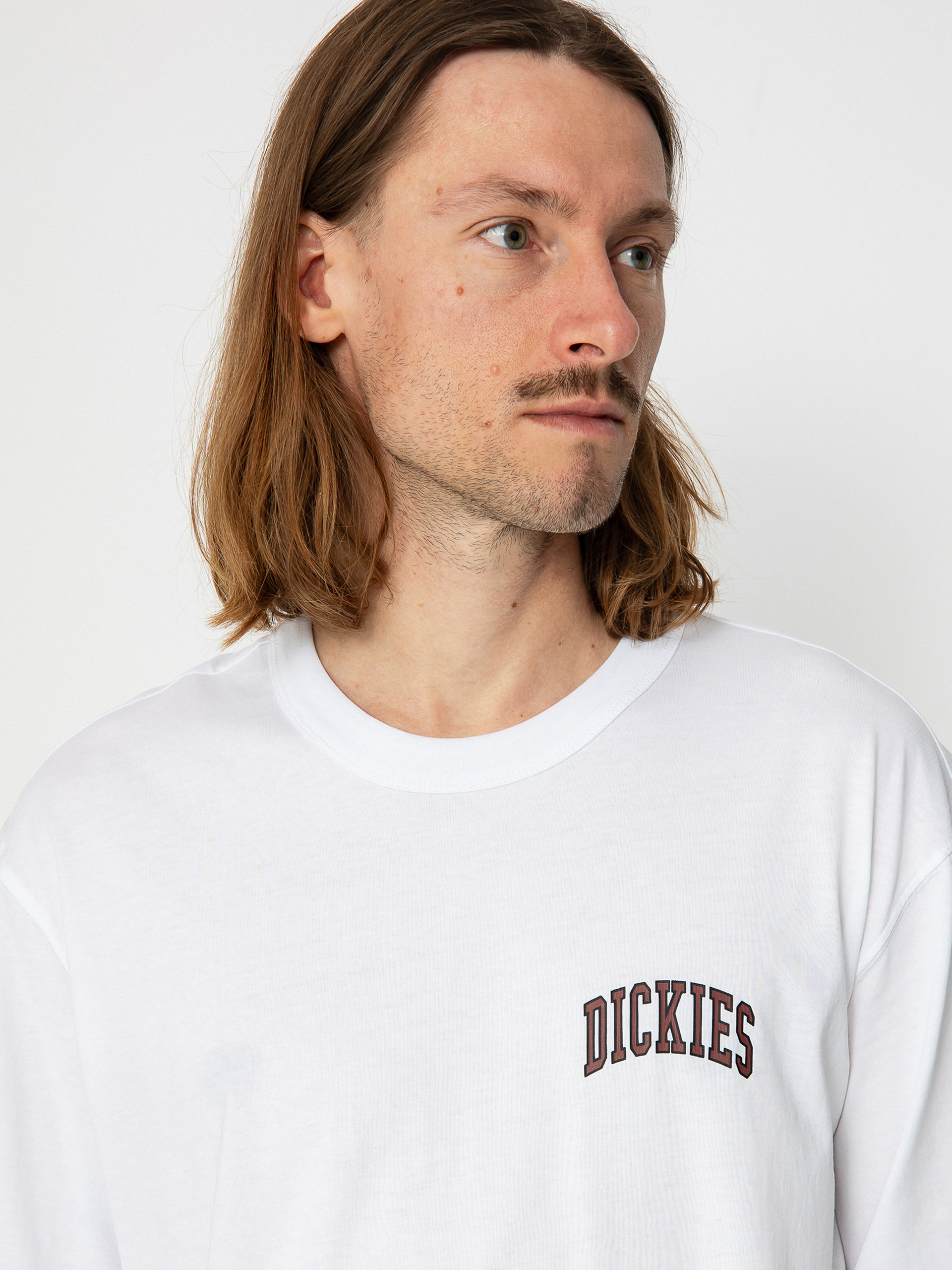 Tričko Dickies Aitkin Chest (white/fired)