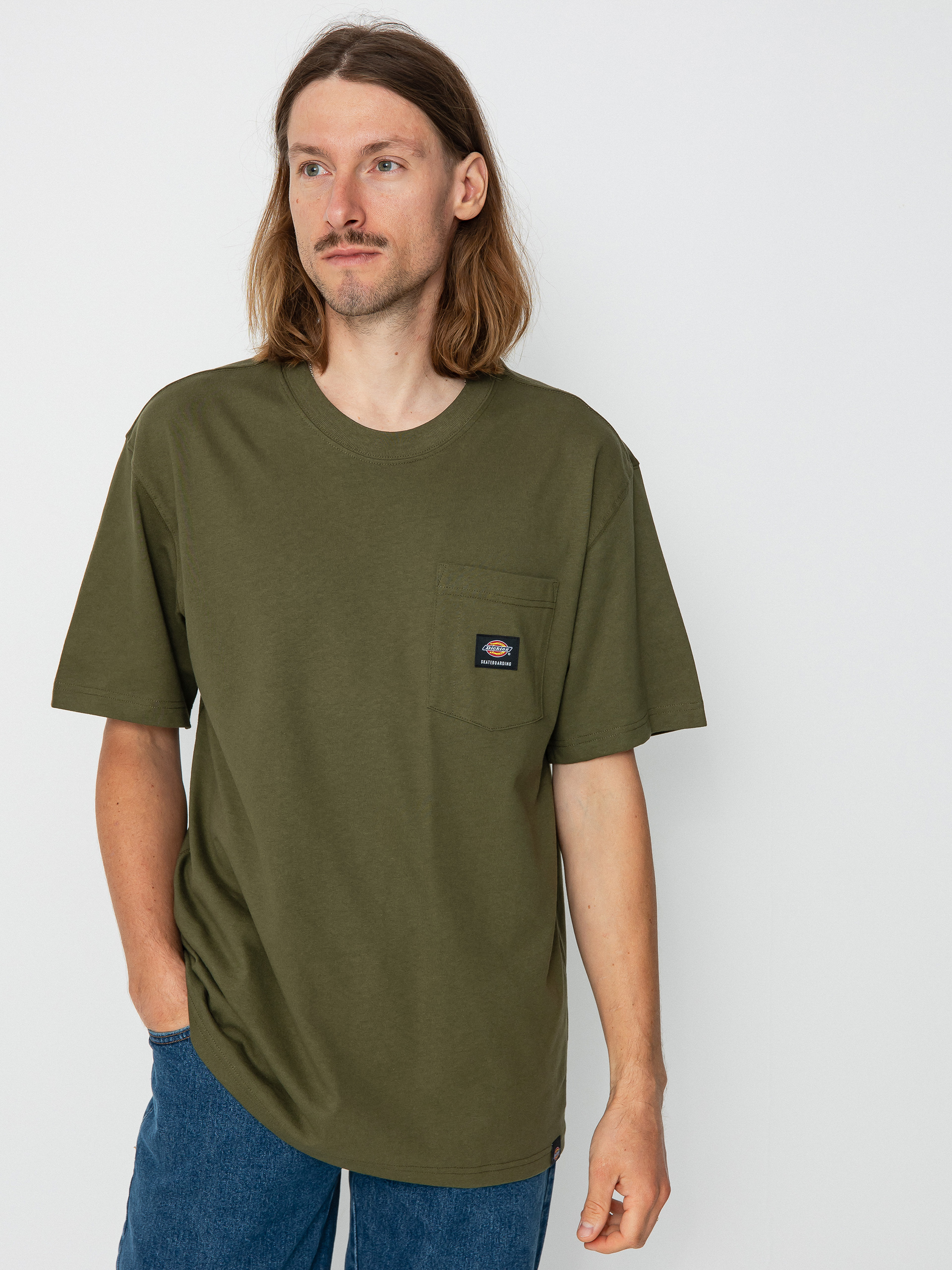 Tričko Dickies Mount Vista Pocket (dark olive)
