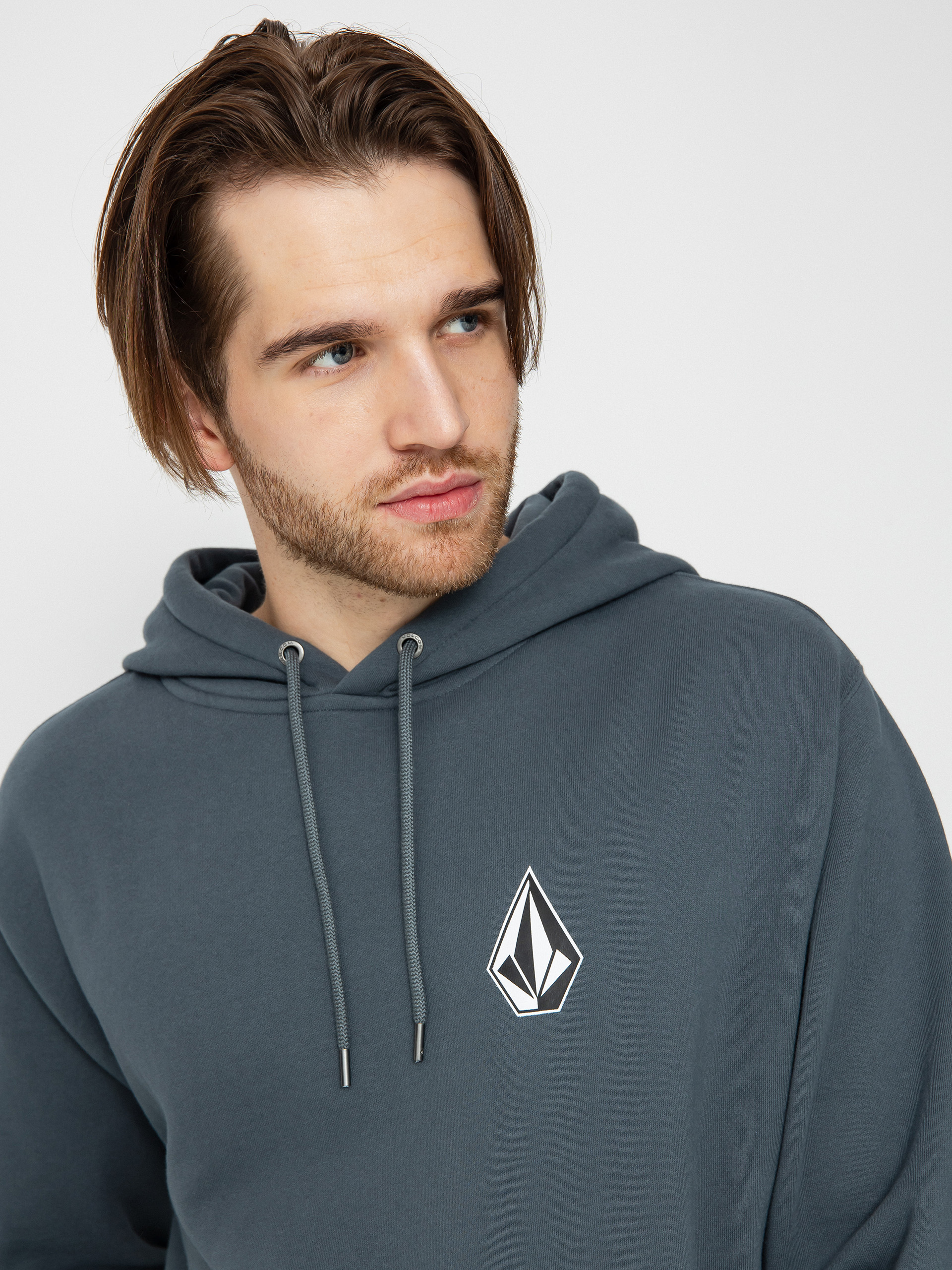 Mikina s kapucí Volcom Iconic Stone HD (dark slate)