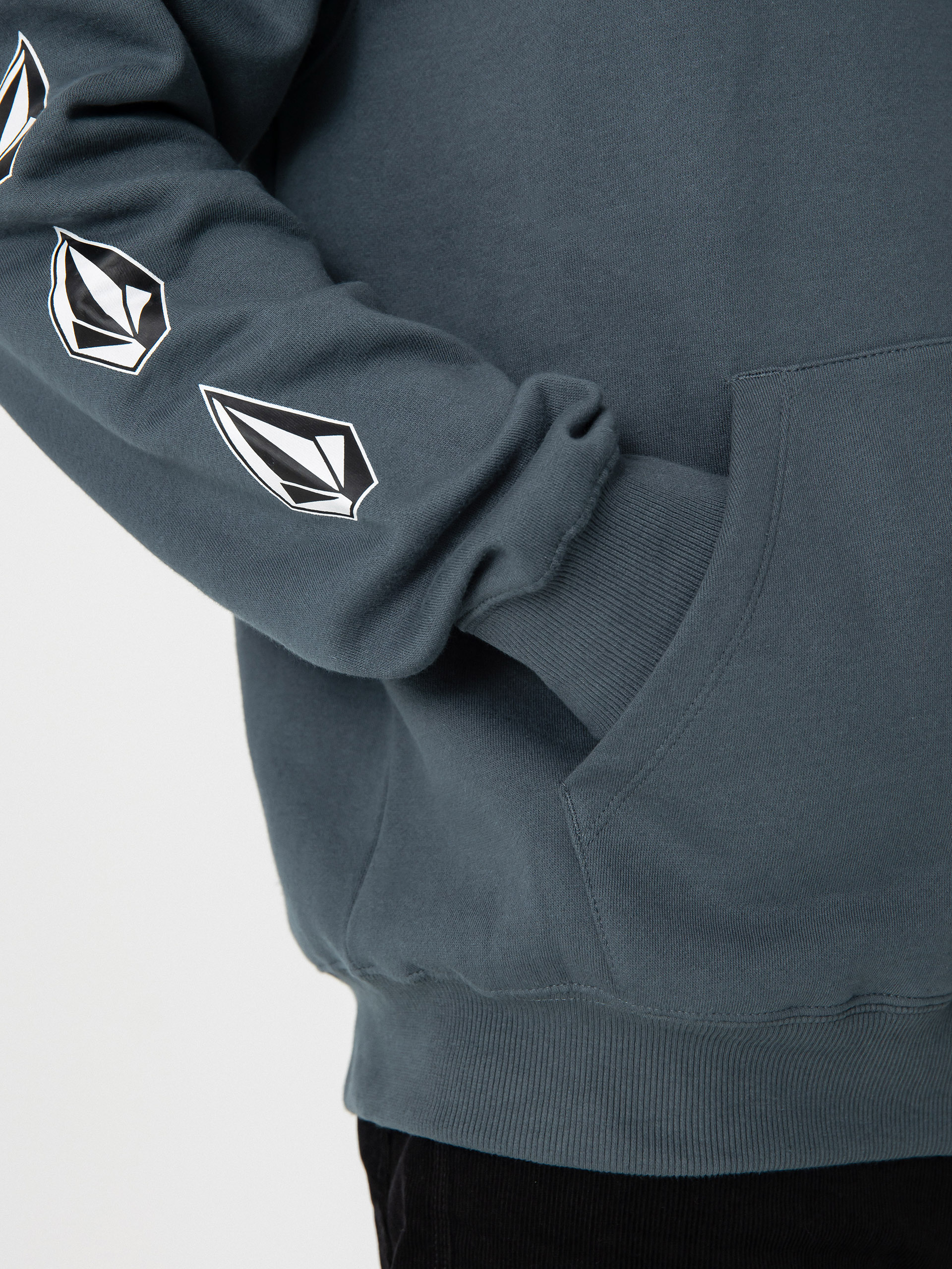 Mikina s kapucí Volcom Iconic Stone HD (dark slate)