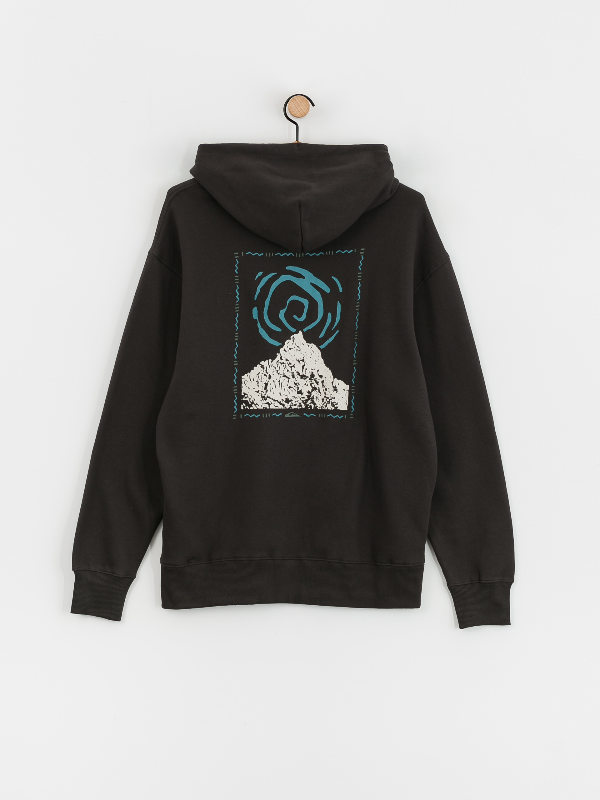 Mikina s kapucí Quiksilver Moonlit Mountai HD (phantom)