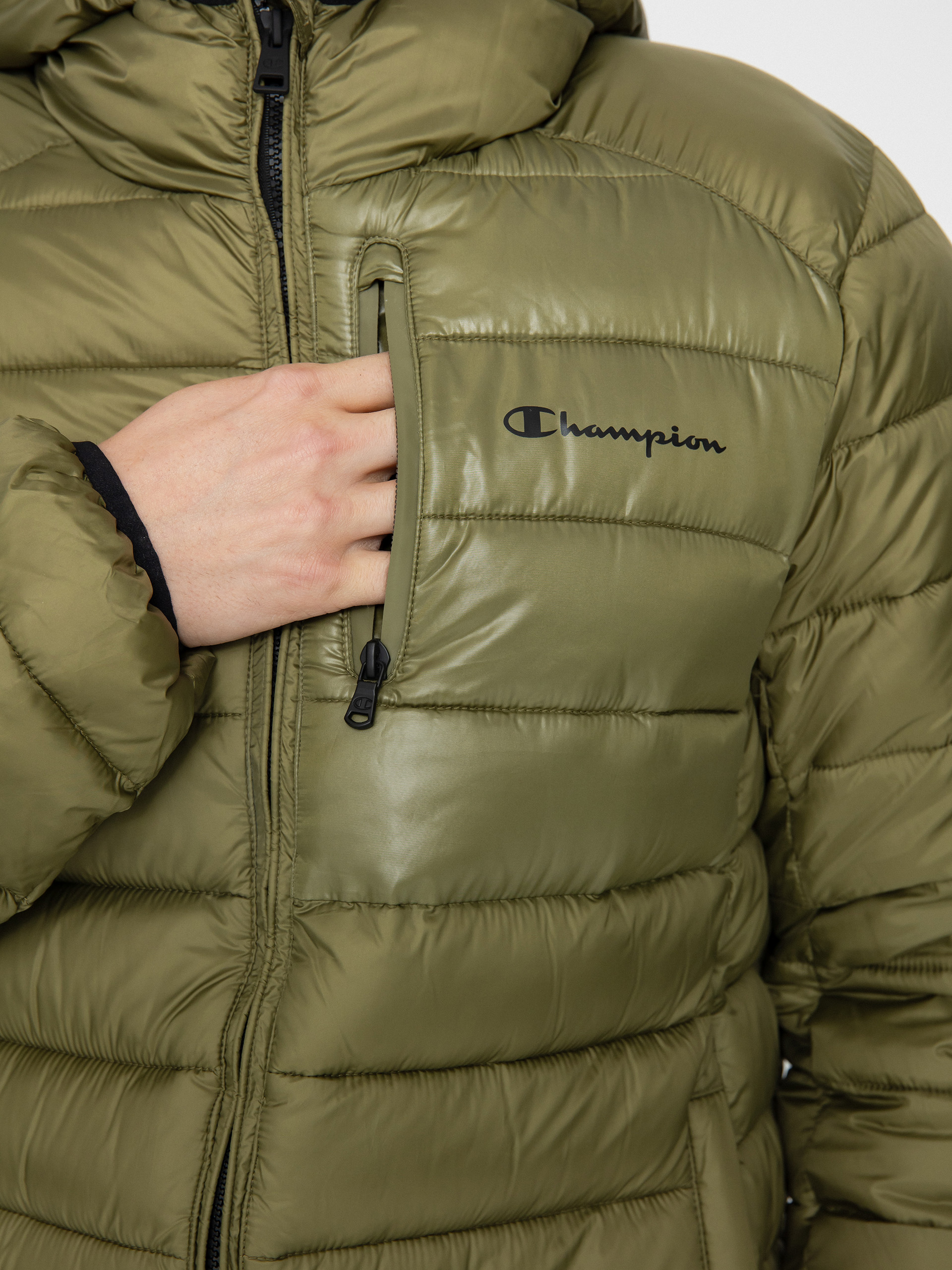 Bunda Champion Legacy Hooded Jacket 219184 (cpo/nbk)