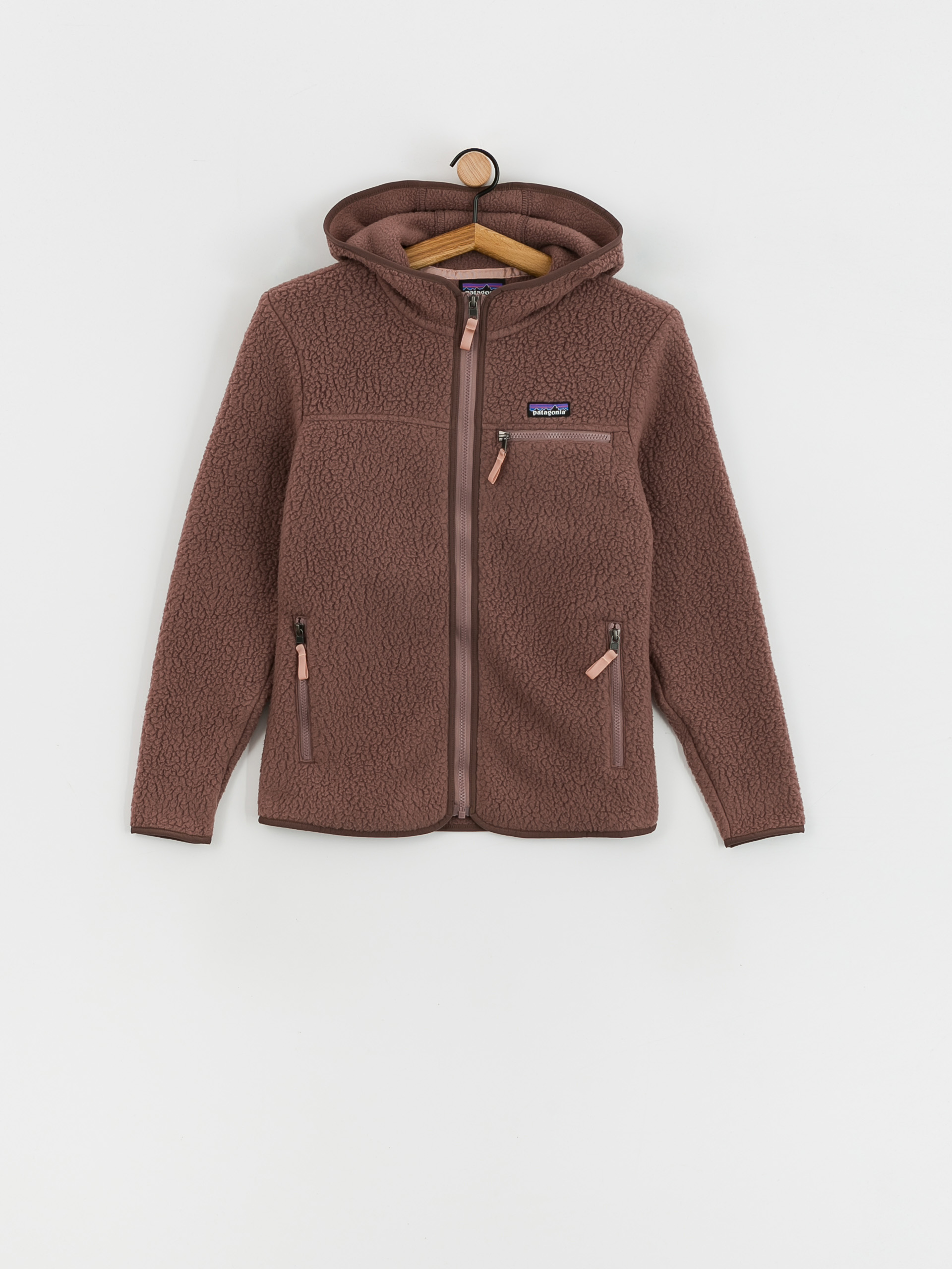 Fleecová mikina Patagonia Retro Pile Hoody Wmn hnědá (dusky brown)