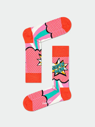 Ponožky Happy Socks Super Mom (pink)