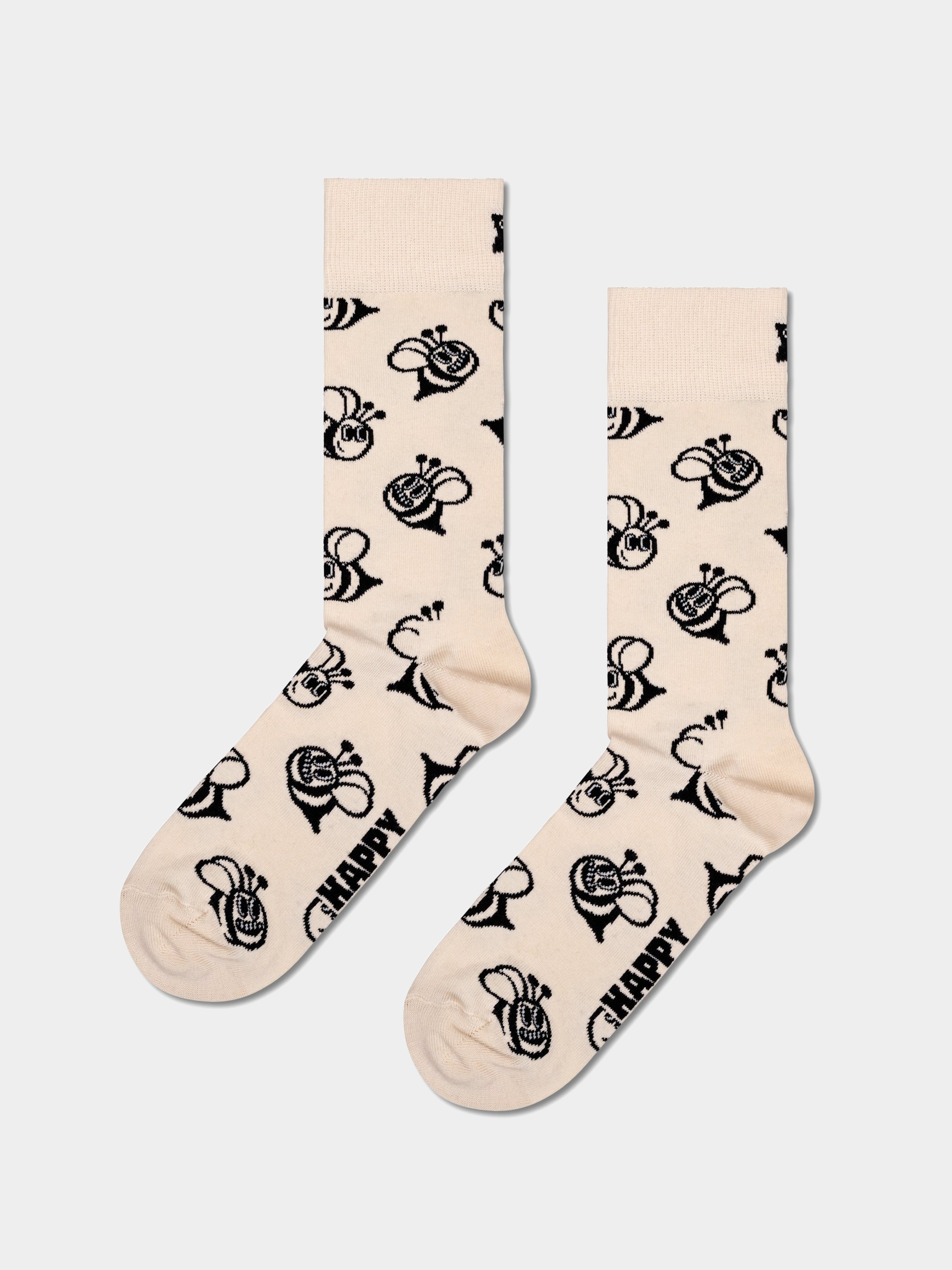 Ponožky Happy Socks Bee (off white)