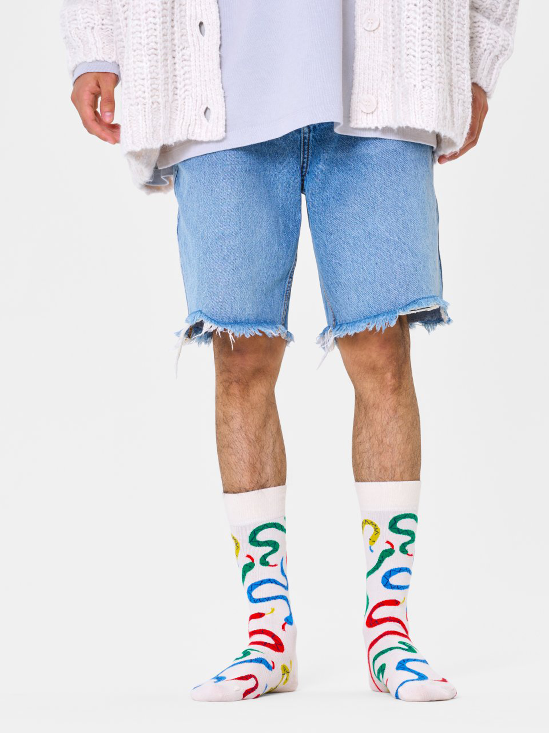 Ponožky Happy Socks Snakes (white)