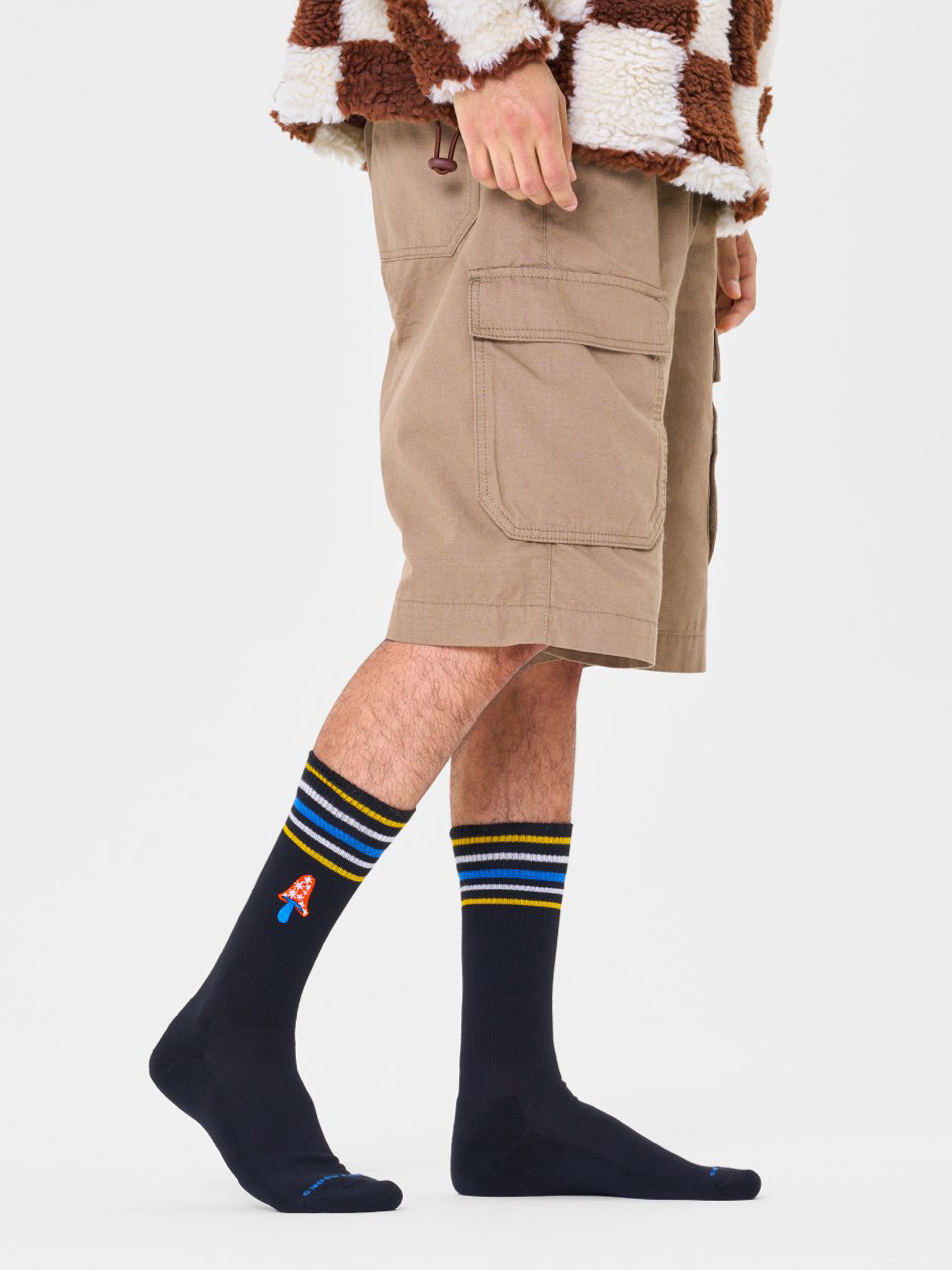 Ponožky Happy Socks Fungi's Gonna Funky Crew (black)