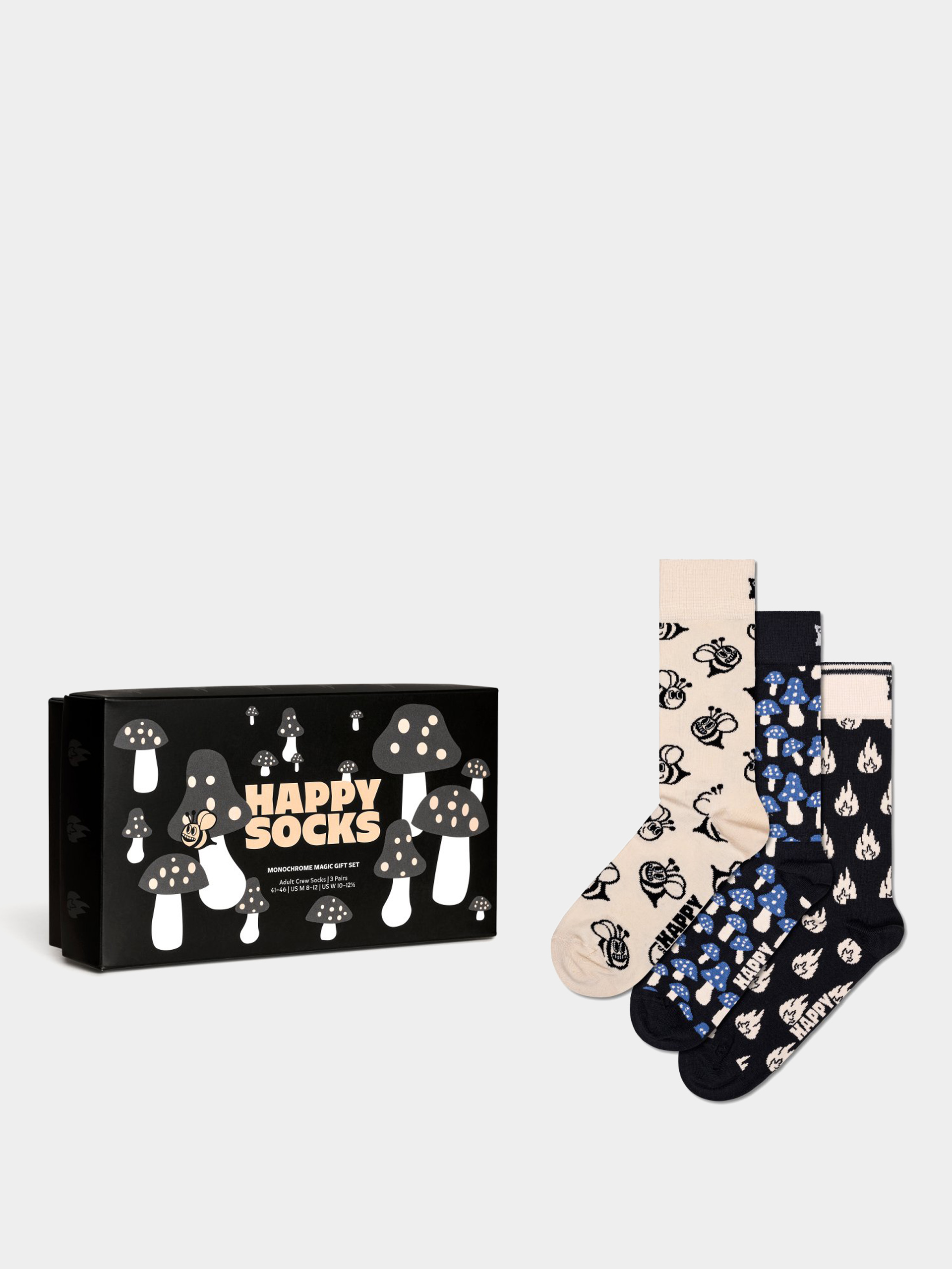 Ponožky Happy Socks 3 Pack Monochrome Magics Gift Set (multi)