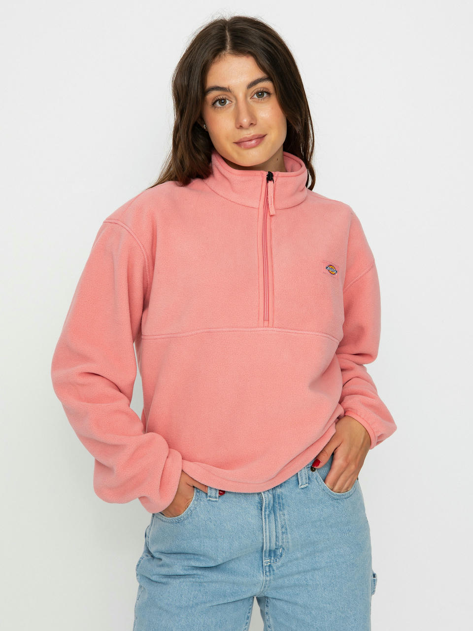 Fleecová mikina Dickies Louisburg Wmn (flamingo plume)