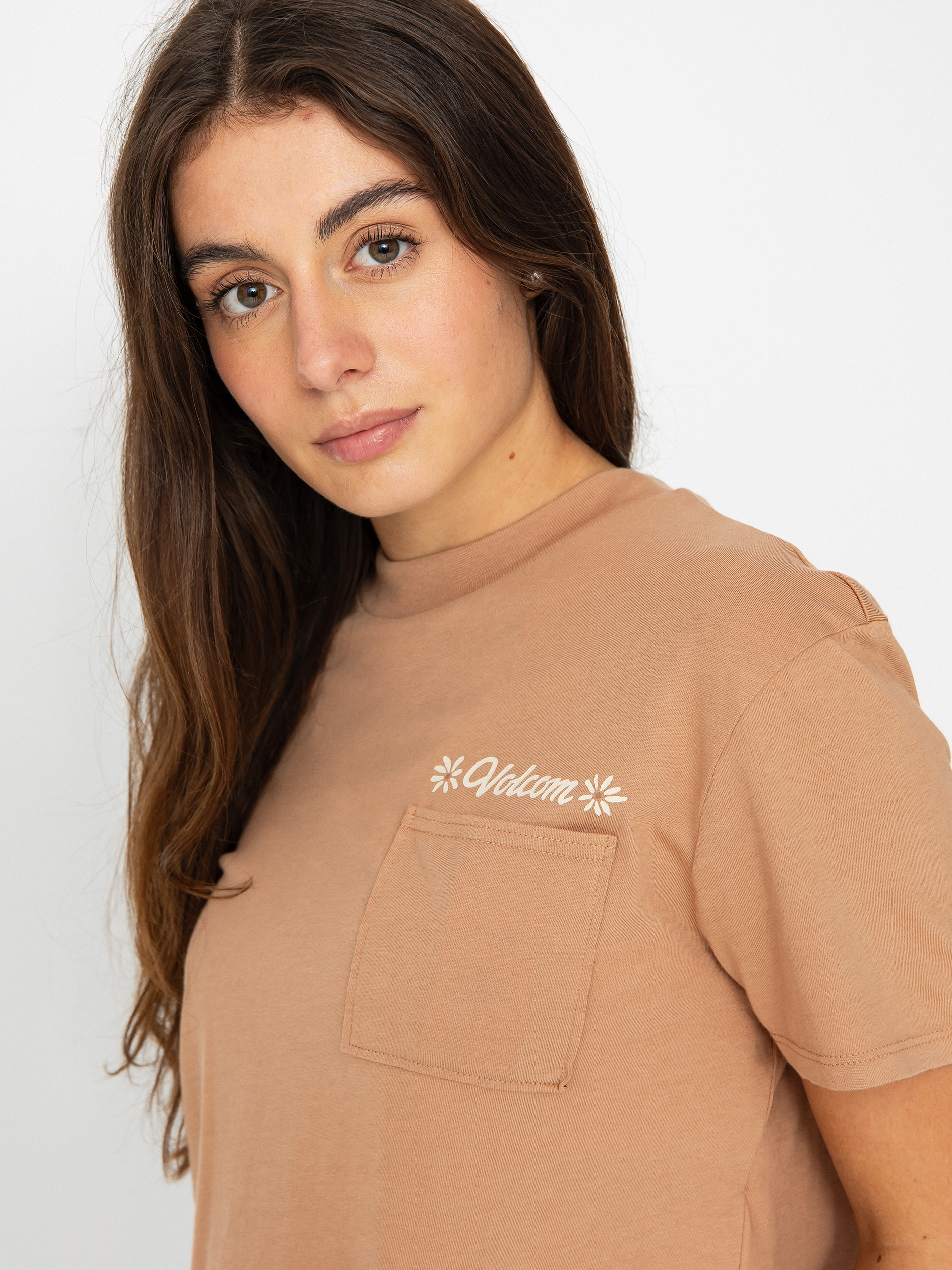 Tričko Volcom Pocket Dial Wmn (clay)