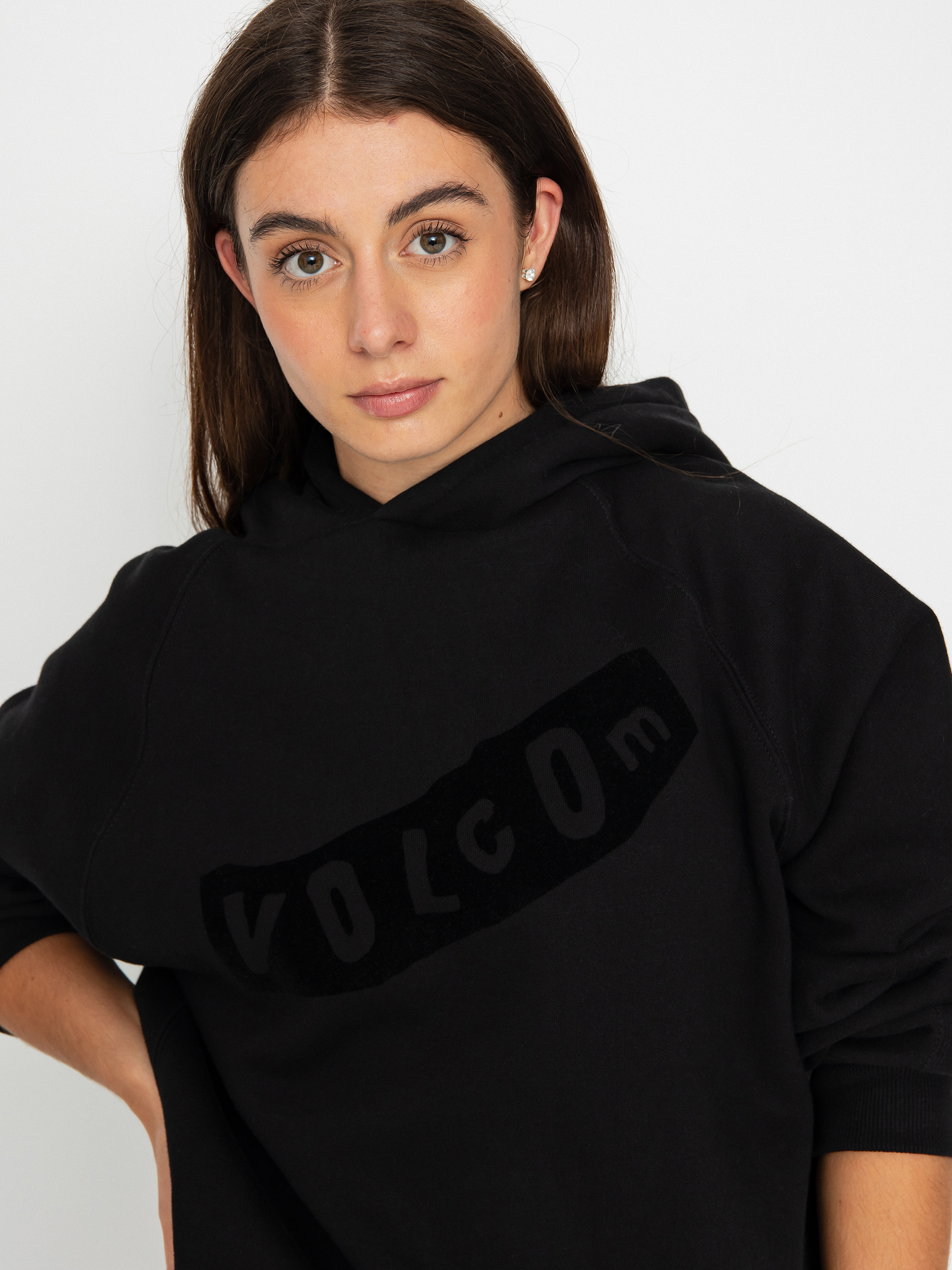 Mikina s kapucí Volcom Pistol HD Wmn (black)