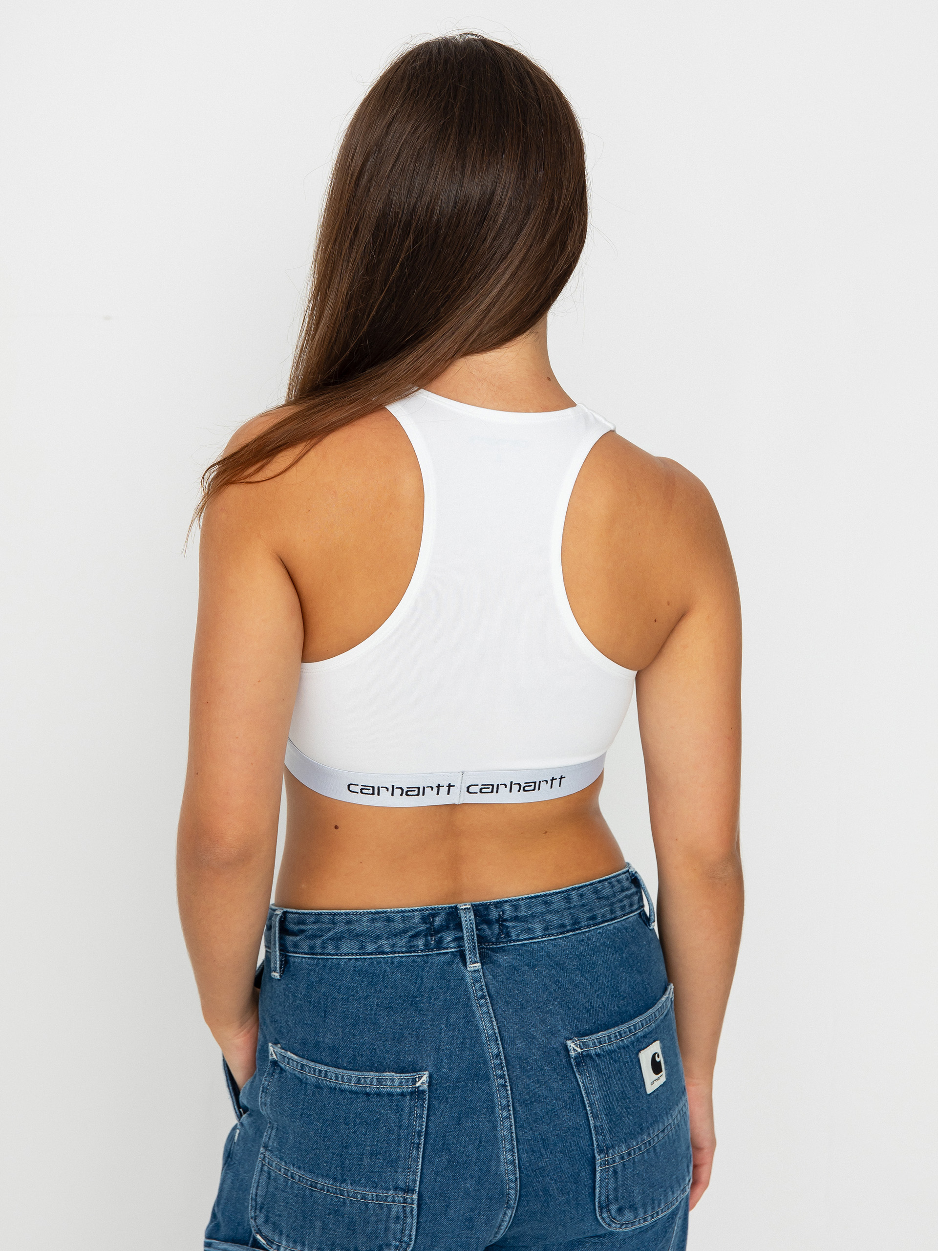 Spodní prádlo Carhartt WIP Top Script Racer Tank Wmn (white)