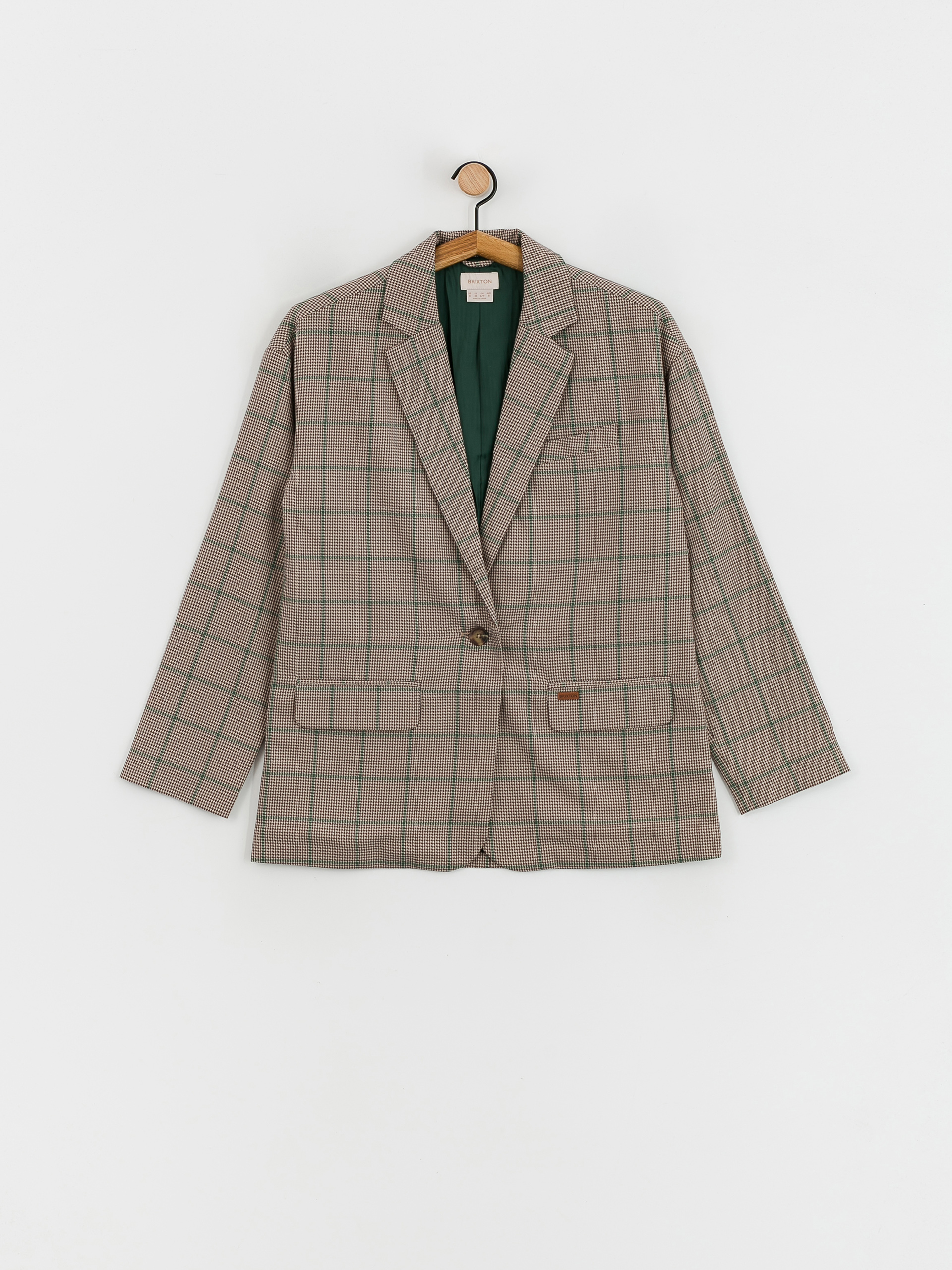 Bunda Brixton Axl Oversized Blazer Wmn (sesame/seal brown)