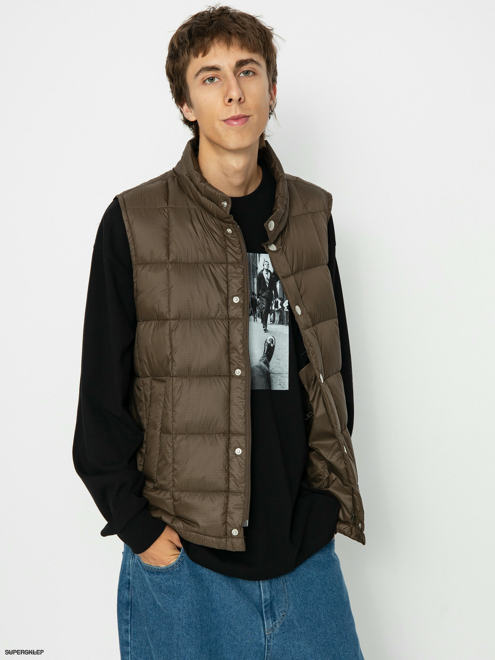 Vesta Polar Skate Lightweight Puffer Vest (brown)