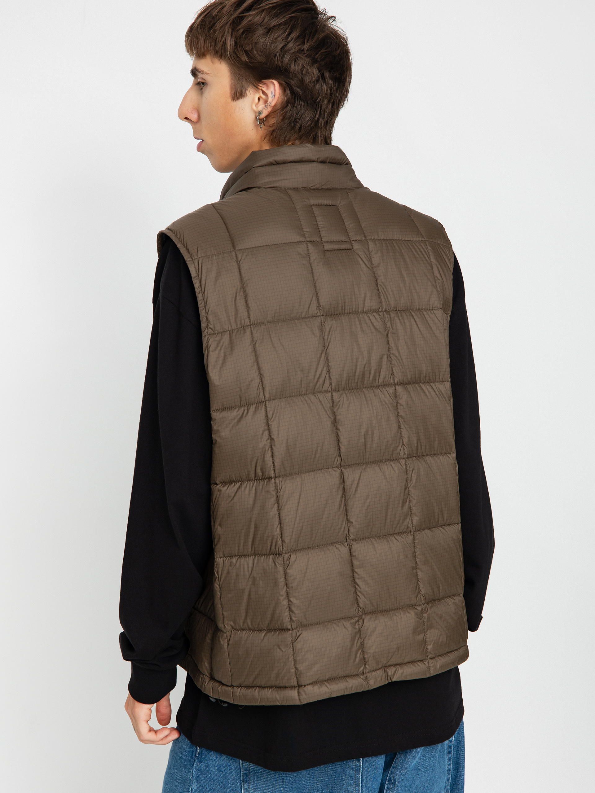 Vesta Polar Skate Lightweight Puffer Vest (brown)