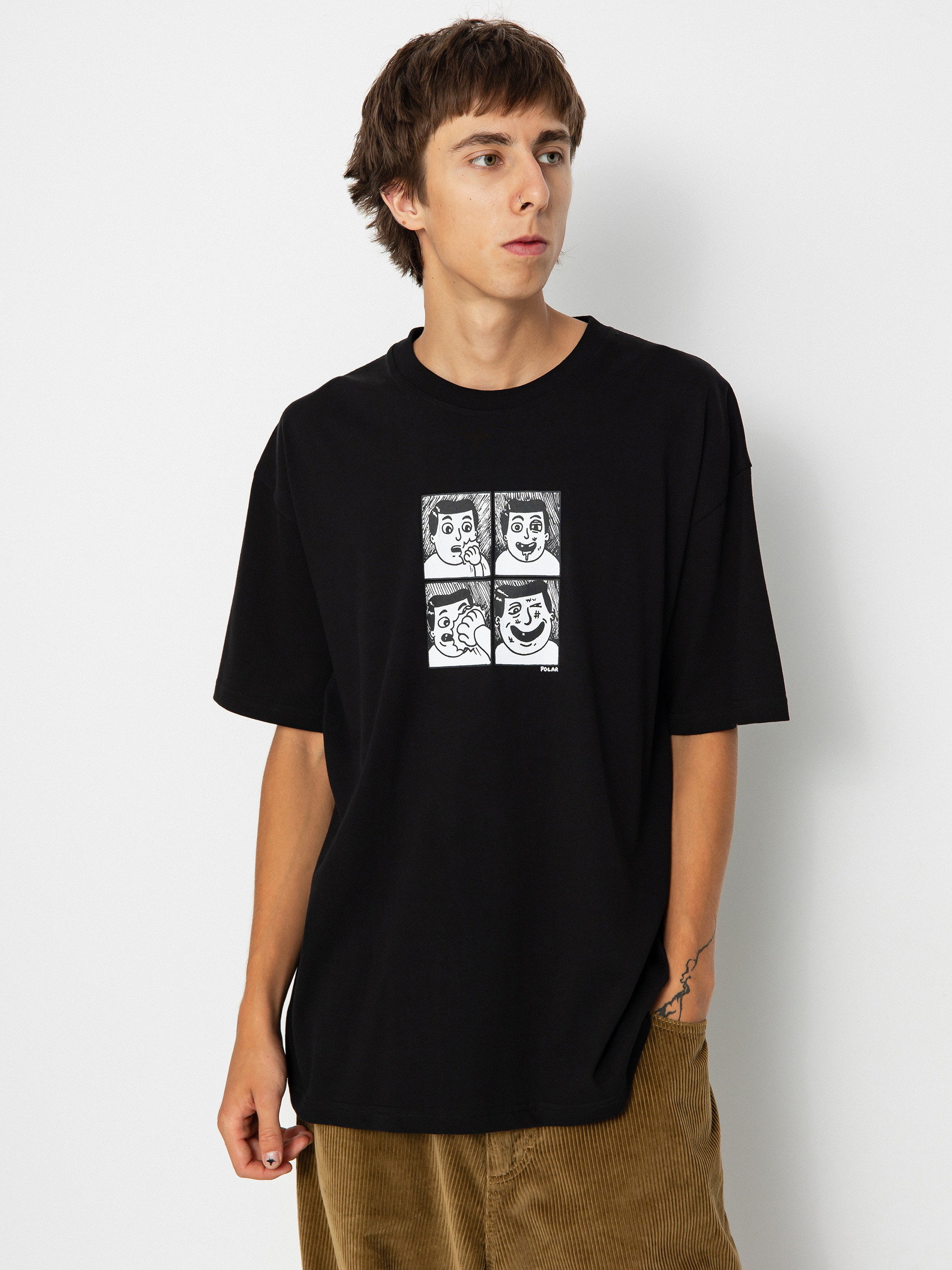 Tričko Polar Skate Punch (black)