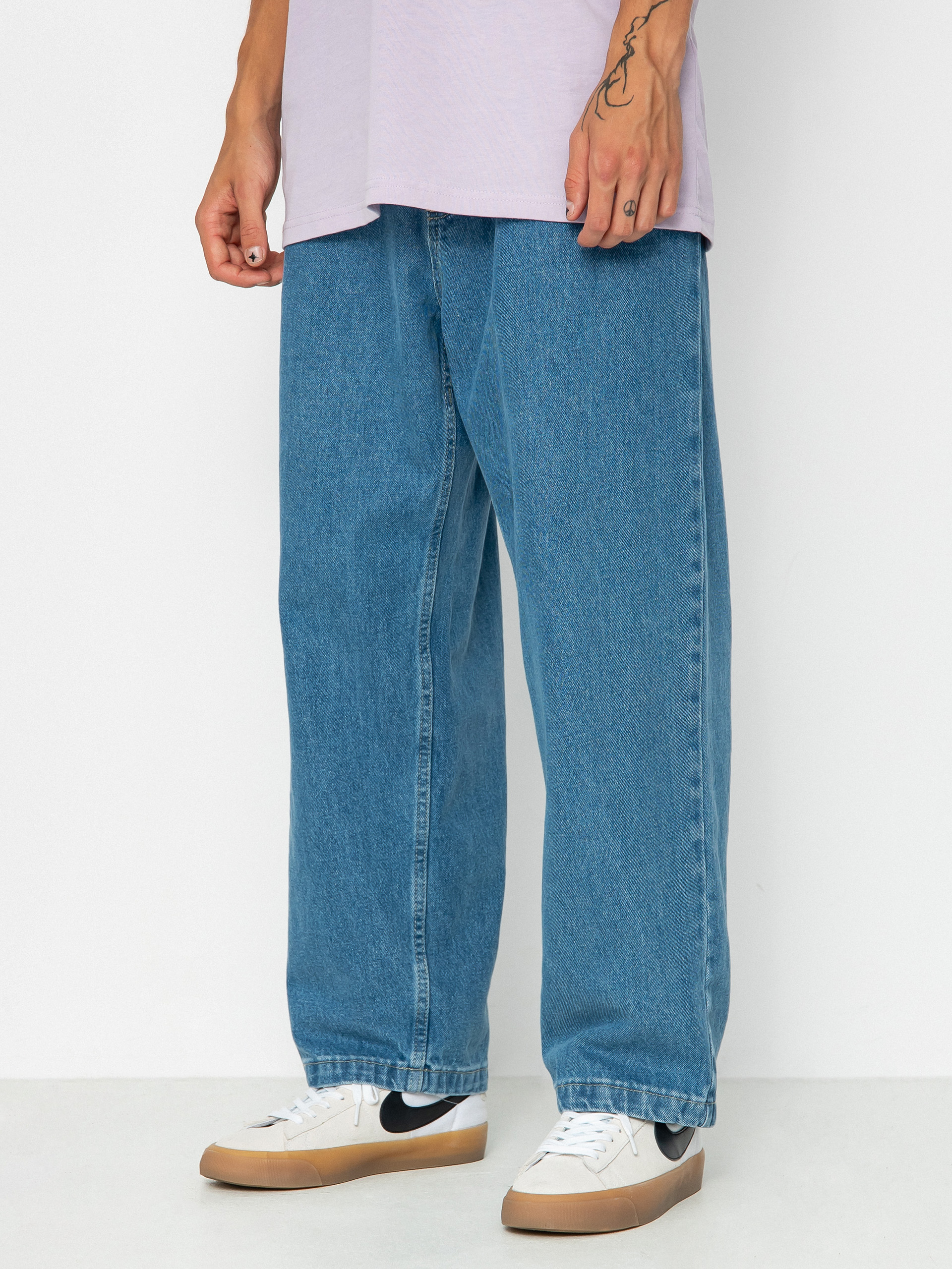 Kalhoty Polar Skate 93! Denim (mid blue)