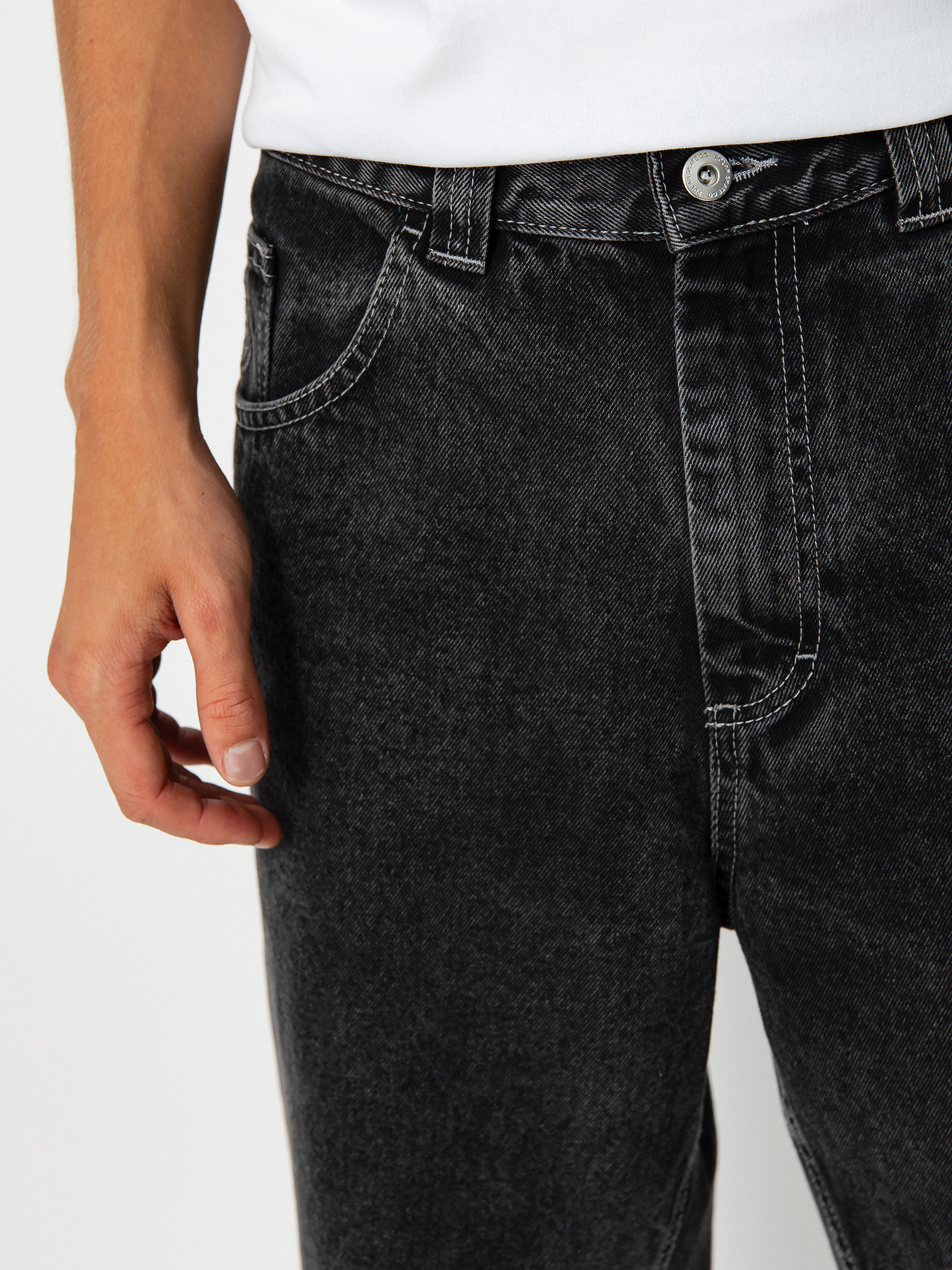 Kalhoty Polar Skate 93! Denim (silver black)