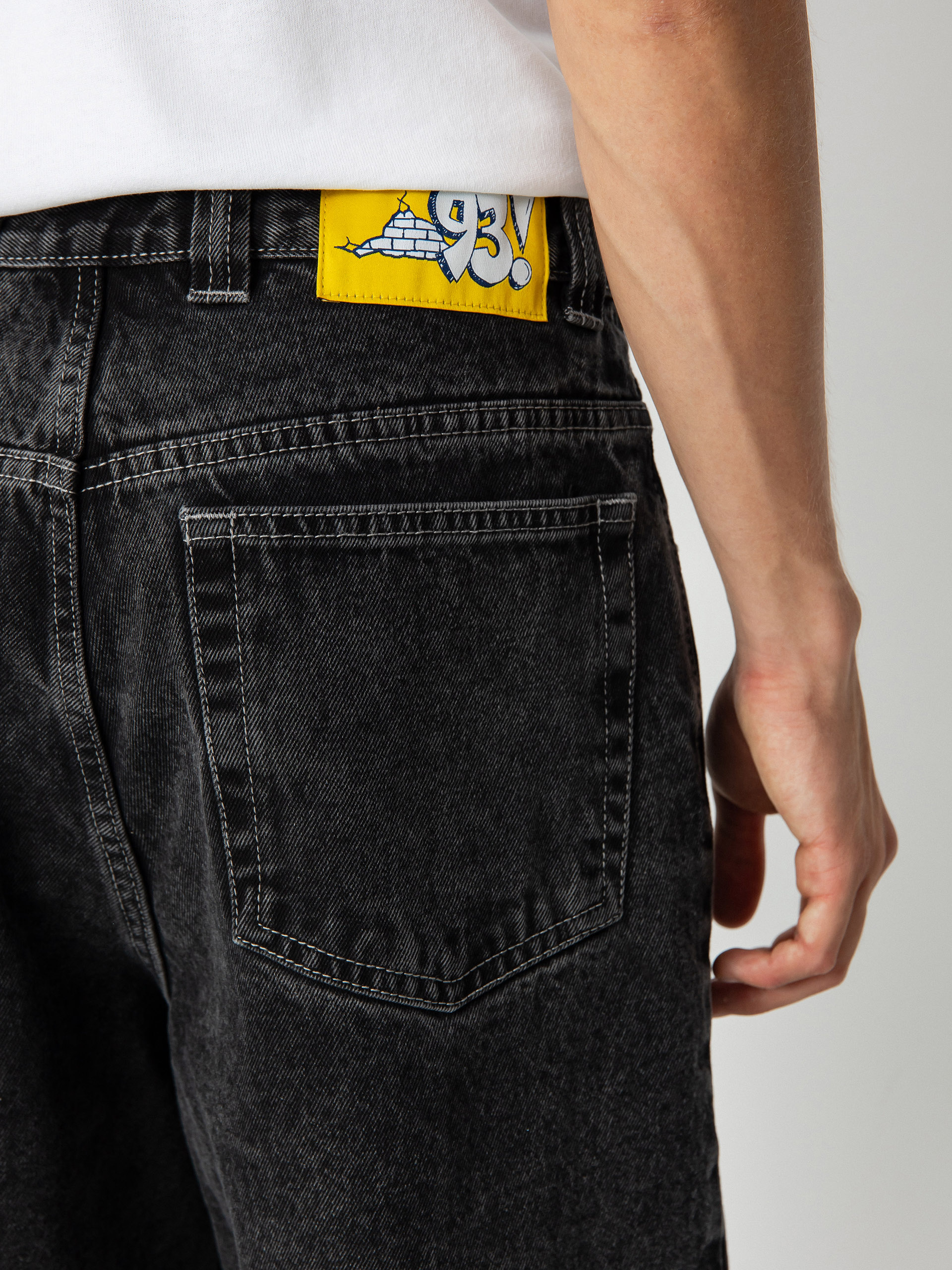 Kalhoty Polar Skate 93! Denim (silver black)