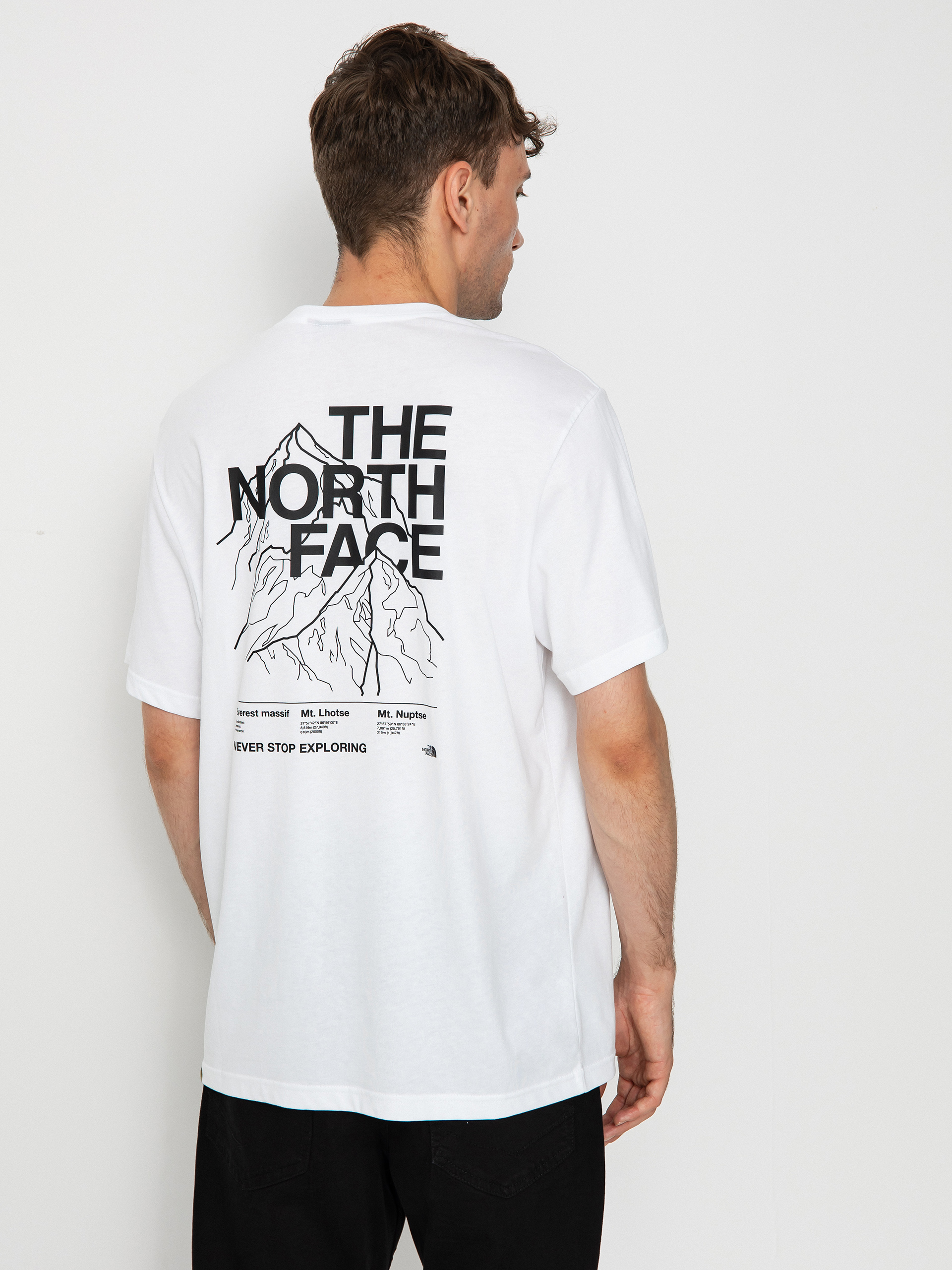 Tričko The North Face Mountain Outline (tnf white/tnf black)