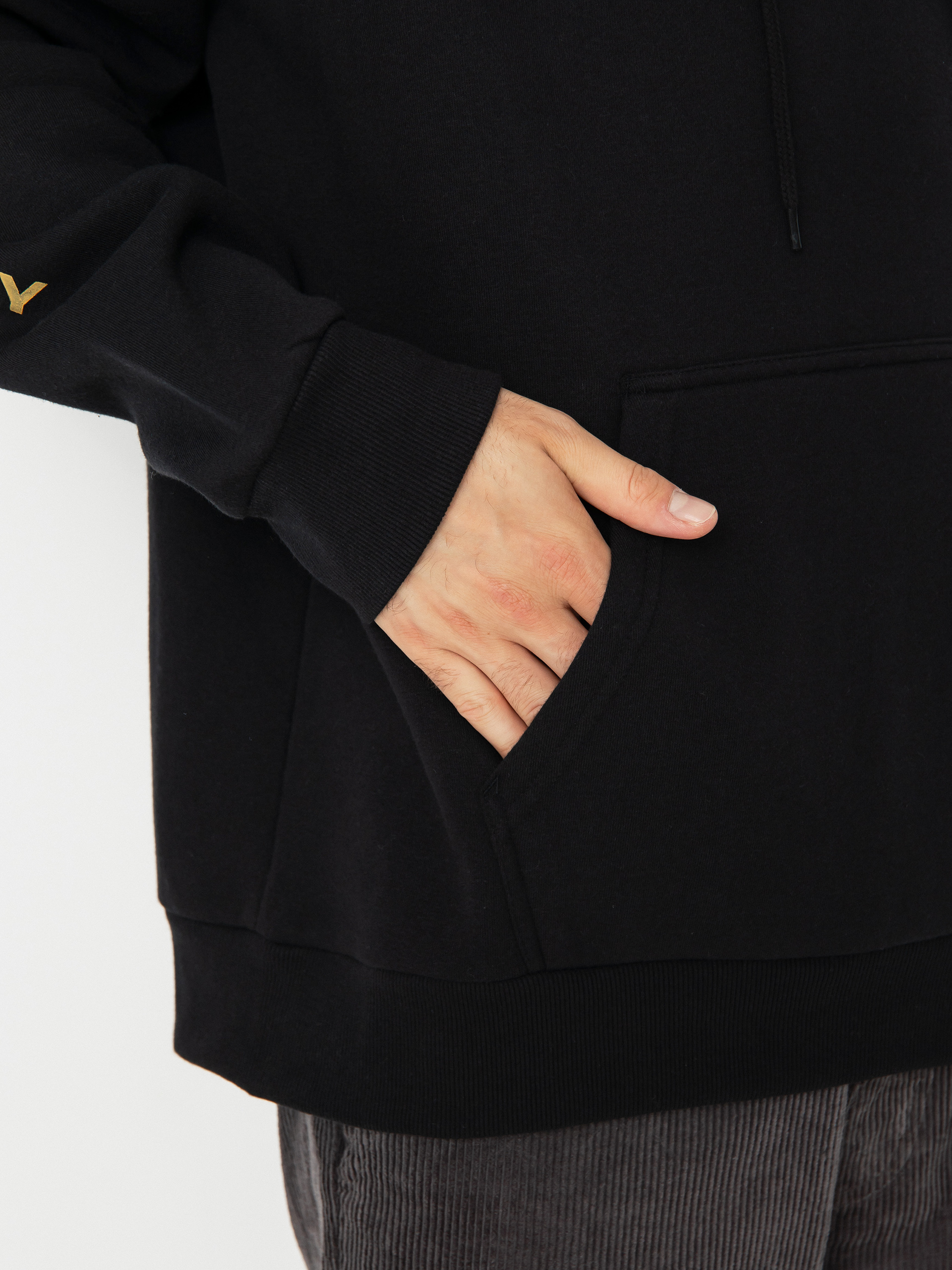 Mikina s kapucí Brixton Crest HD (black/antelope/white)