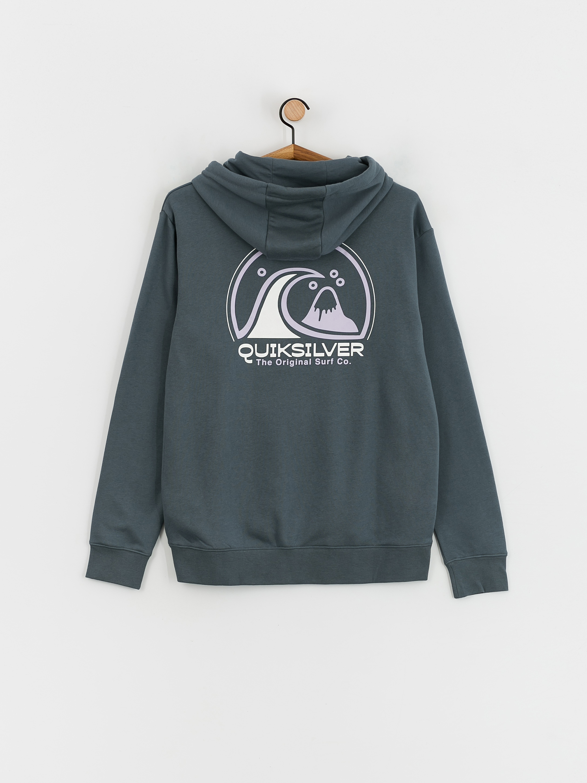 Mikina s kapucí Quiksilver Clean Circle HD (dark slate)