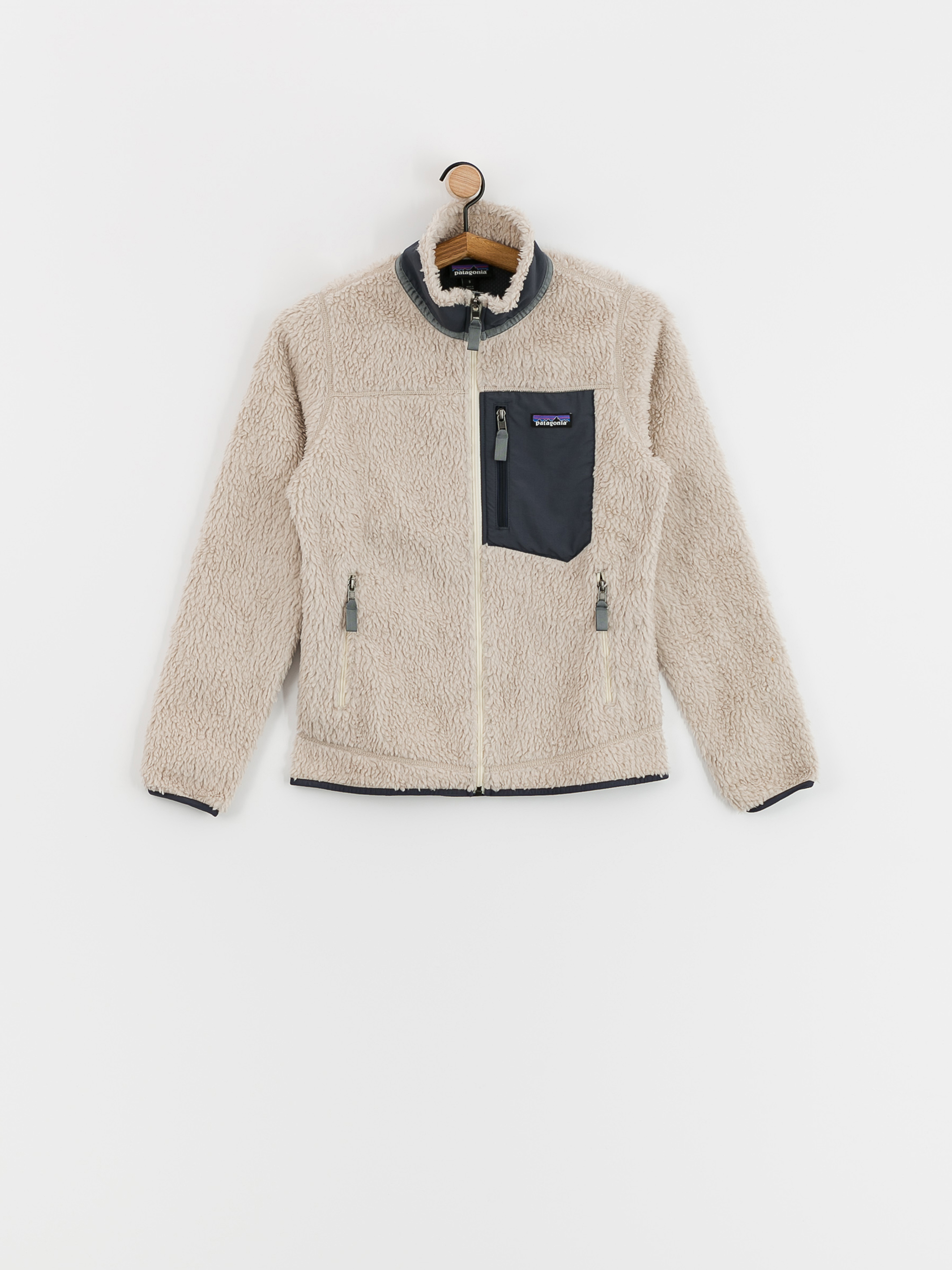 Bunda Patagonia Classic Retro X Wmn (natural w/smolder blue)